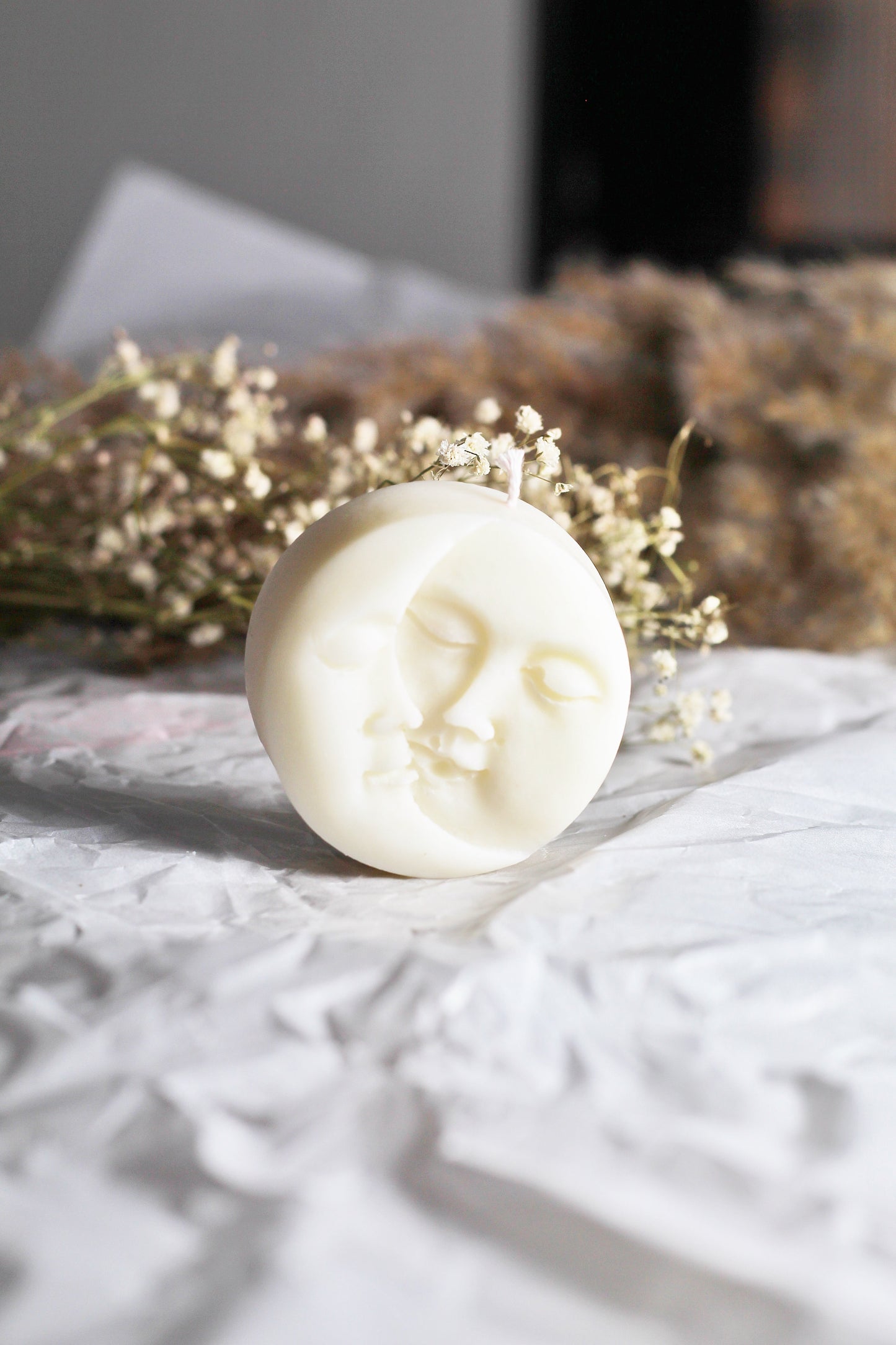 Sun & Moon Round Soy Candle | Pack of 2