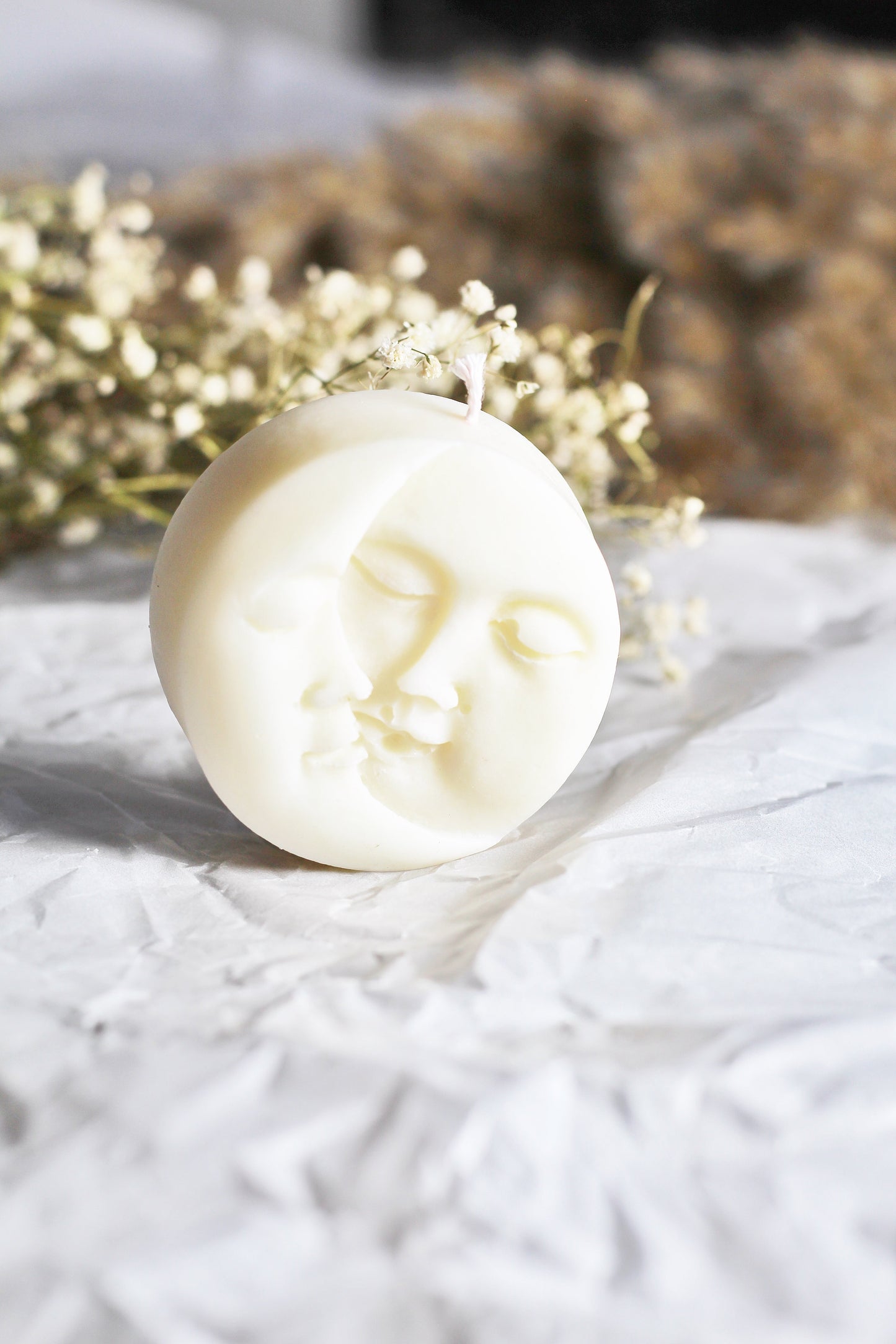 Sun & Moon Round Soy Candle | Pack of 2