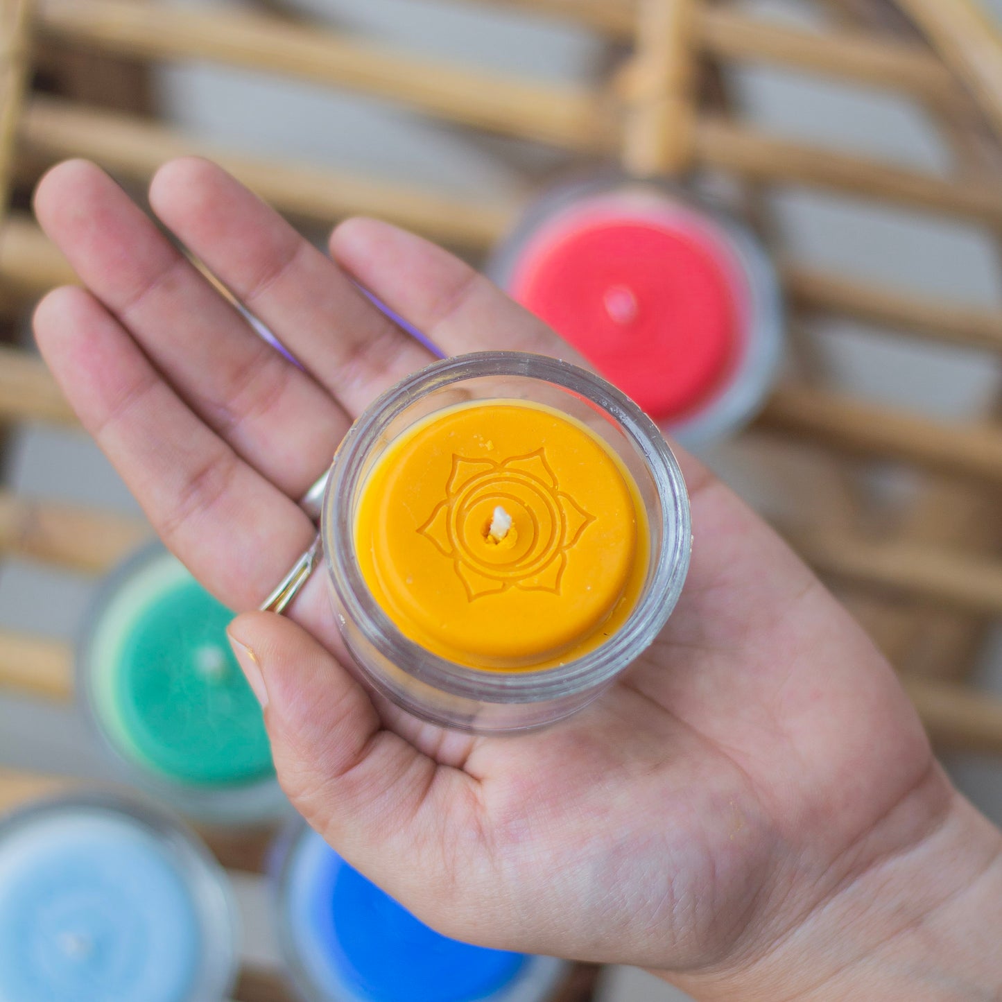Seven Chakra Soy Tealight Candle - Set of 7