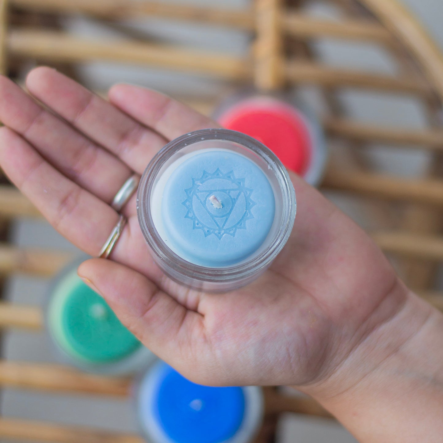 Seven Chakra Soy Tealight Candle - Set of 7