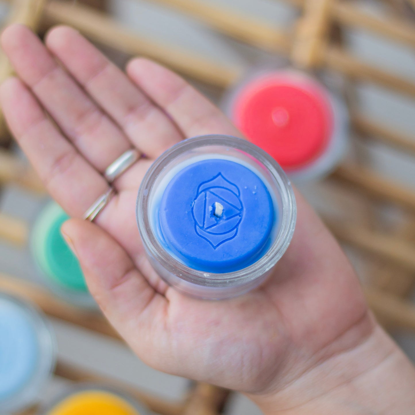 Seven Chakra Soy Tealight Candle - Set of 7