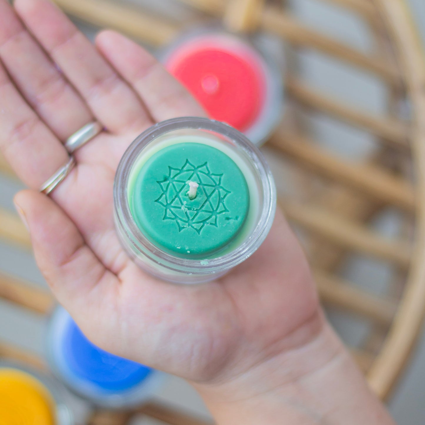 Seven Chakra Soy Tealight Candle - Set of 7