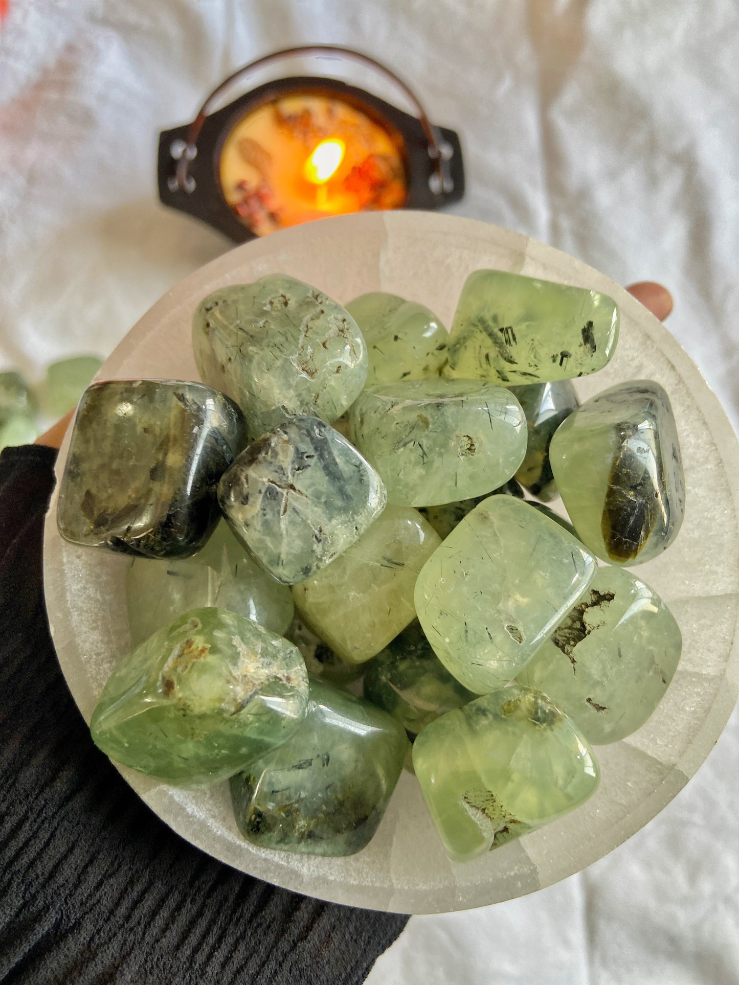 Prehnite Tumble | Stone For Psychics And Intuitive Reader Crystal & Stones