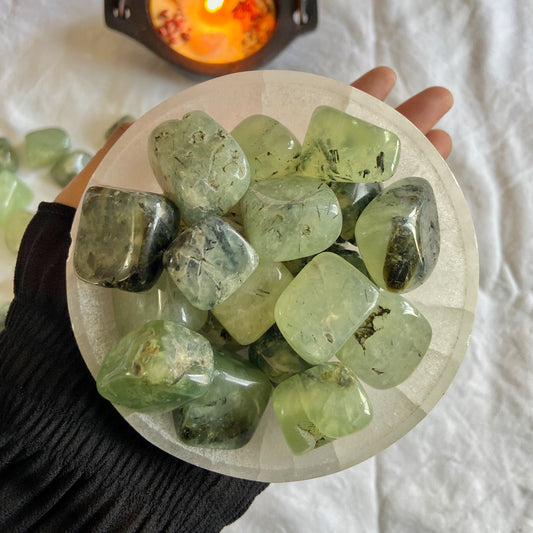 Prehnite Tumble | Stone For Psychics And Intuitive Reader Crystal & Stones