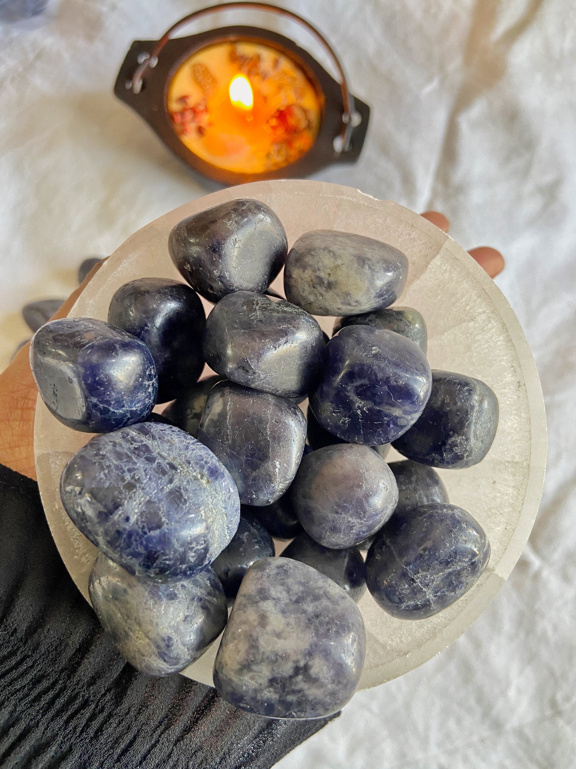 Iolite Tumble | A Vision Stone That Activates Third Eye Crystal & Stones