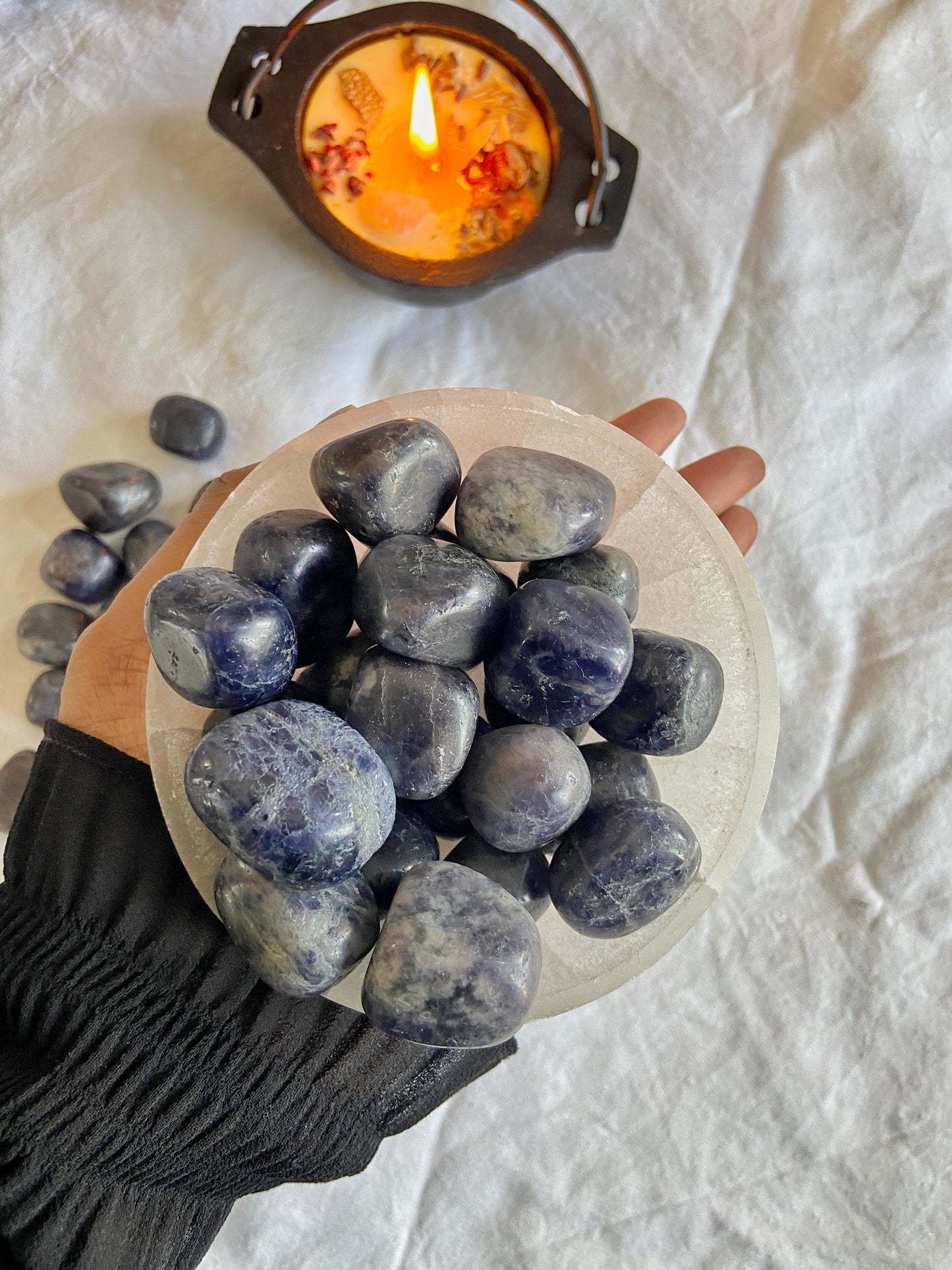 Iolite Tumble | A Vision Stone That Activates Third Eye Crystal & Stones