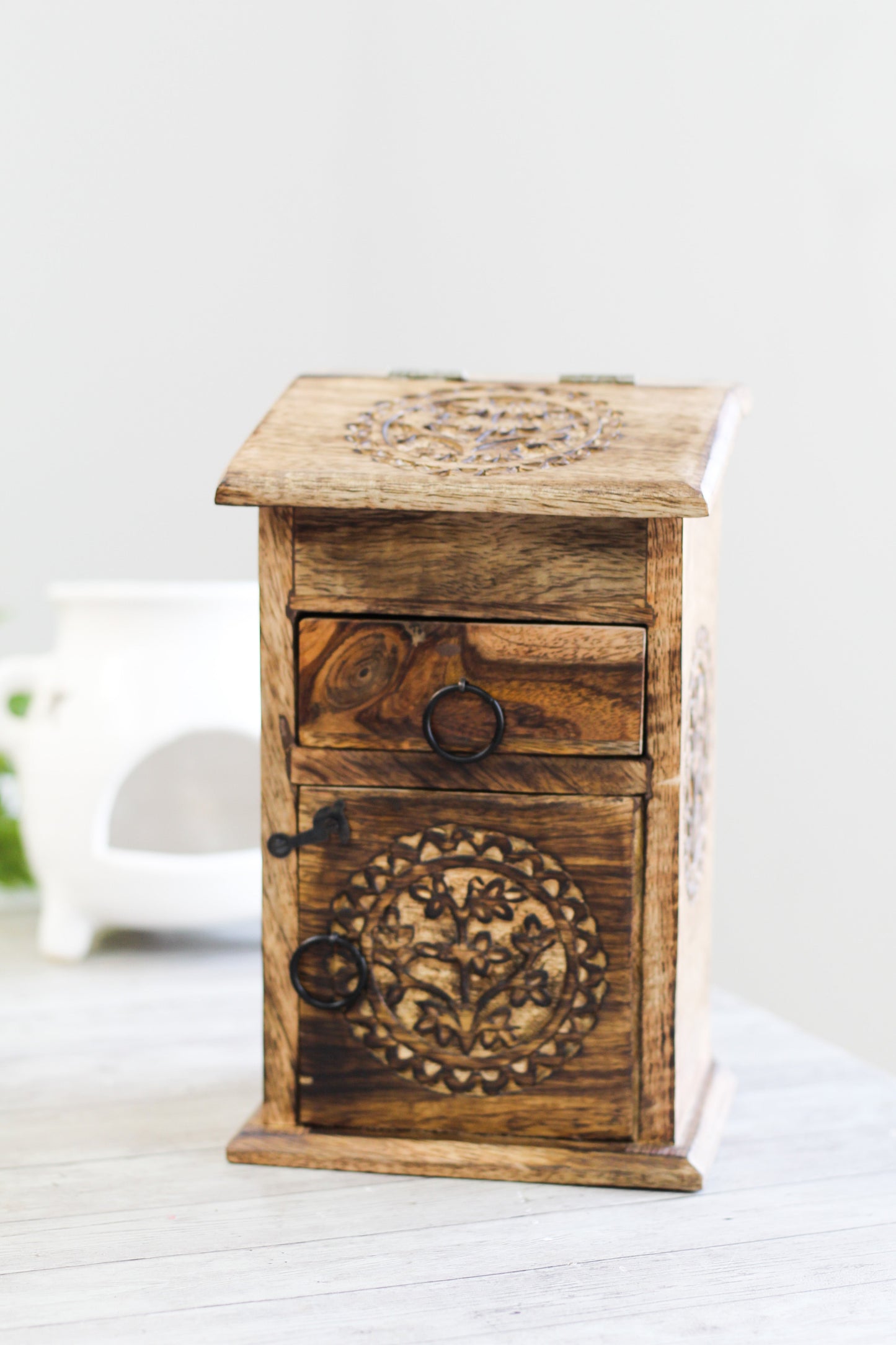 Hand Crafted Herb Chest Altar Box Wiccan Altarware |