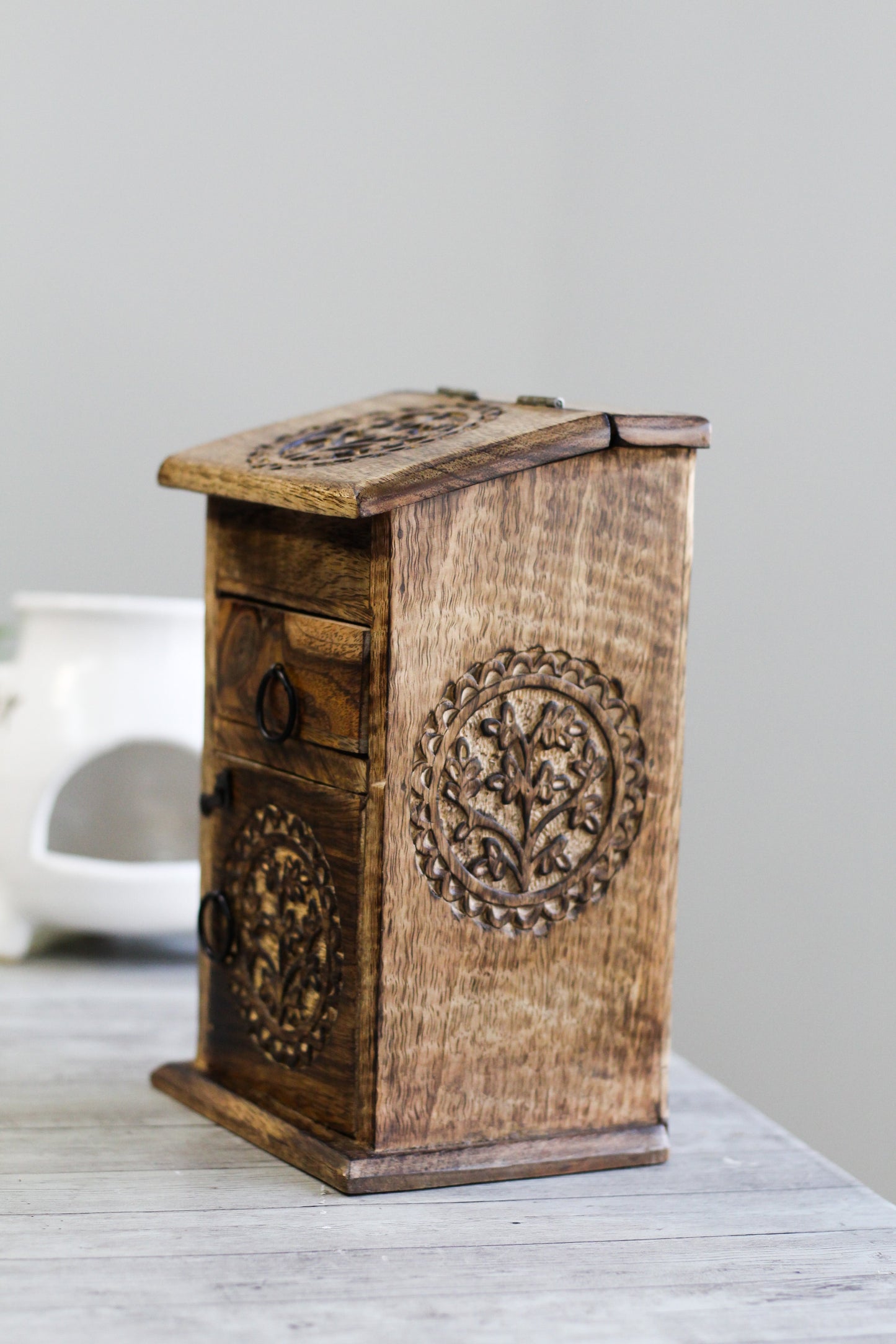 Hand Crafted Herb Chest Altar Box Wiccan Altarware |