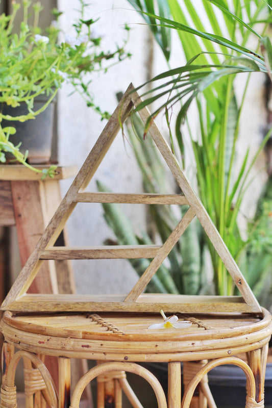 Triple Moon Printed Triangle Crystal | Shelf Altarware Altar