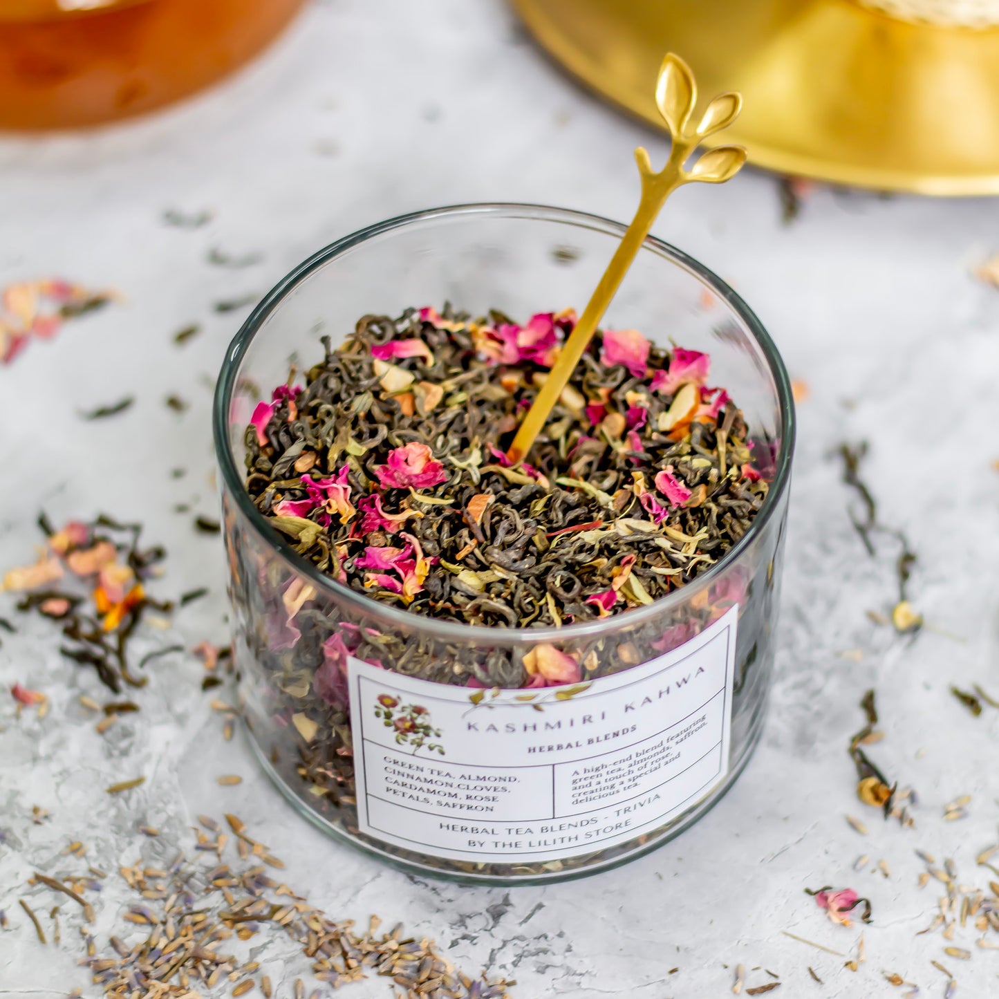Kashmiri Kahwa Herbal Flavoured Herbal Tea blend - 100 Gm | Love, Compassion & emotional Balance