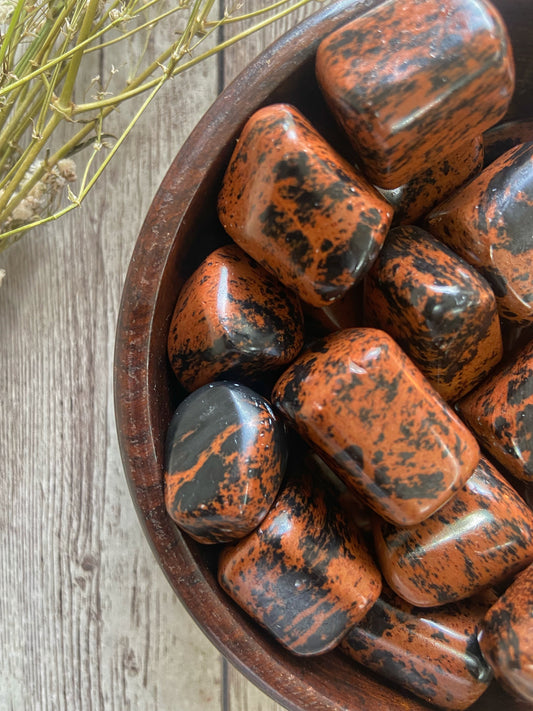 Mahogany Tumble | Stone Of Protection & Grounding Crystal Stones