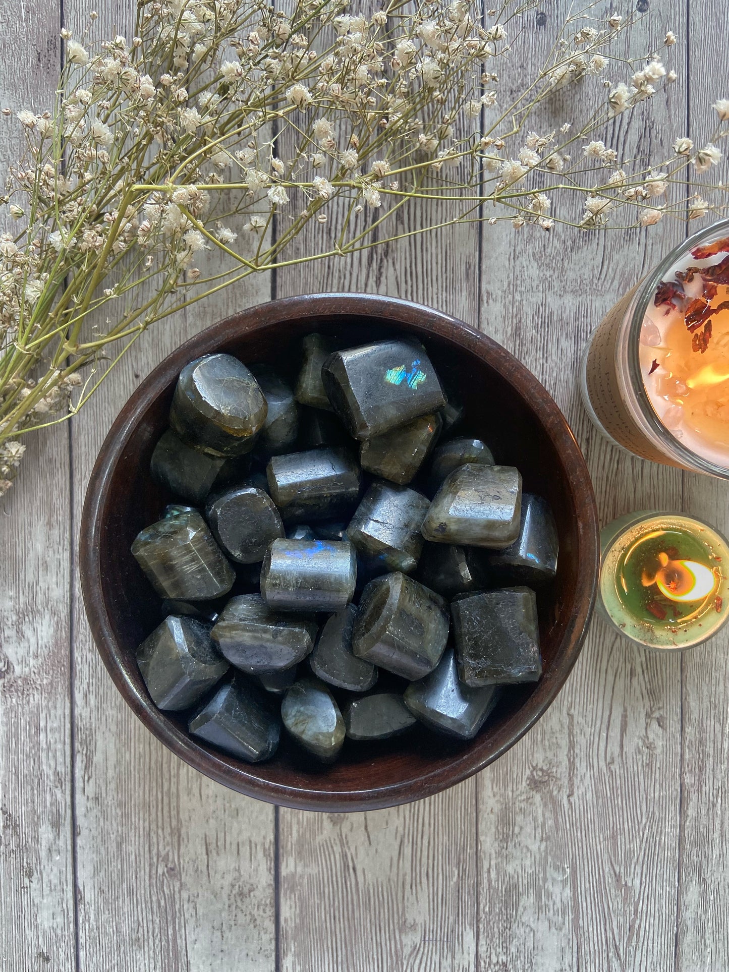 Flashy Labradotite Tumble | Spiritual Growth Crystal & Stones