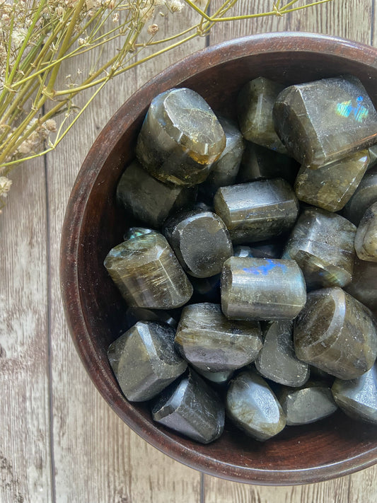 Flashy Labradotite Tumble | Spiritual Growth Crystal & Stones