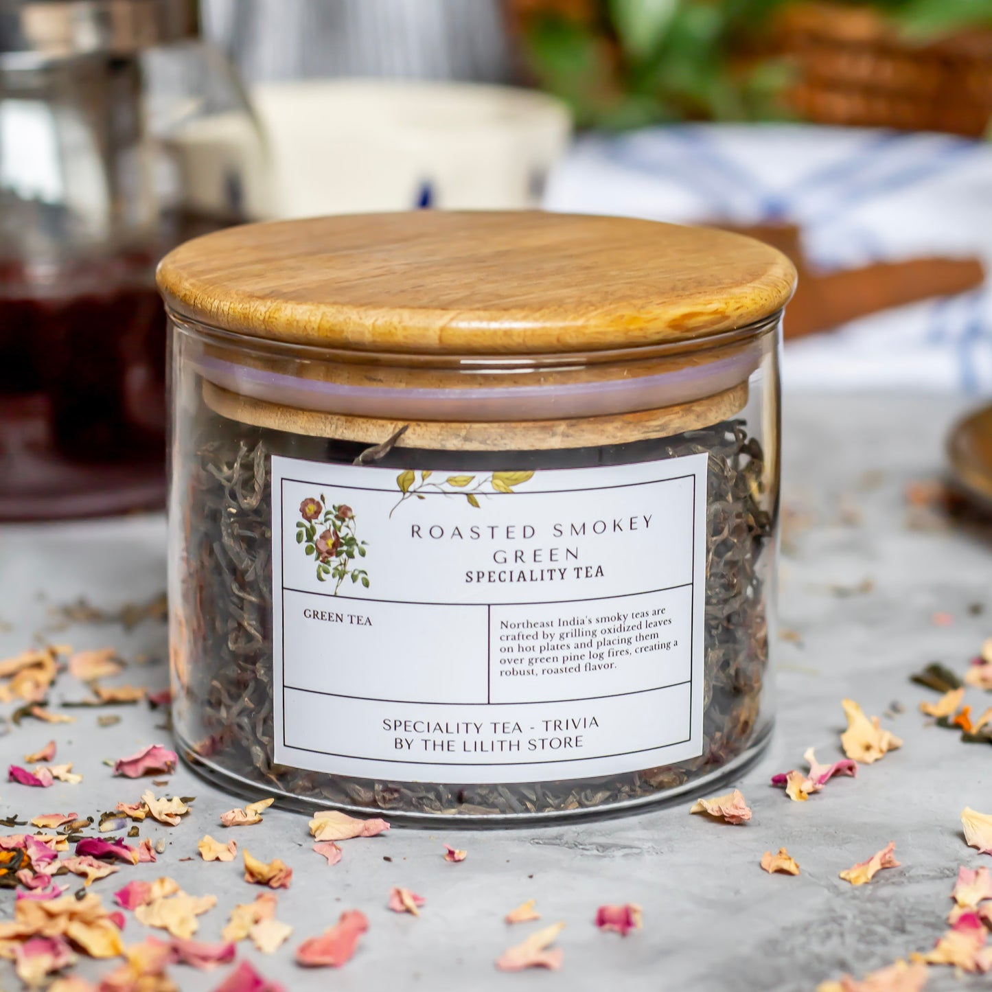 Roasted Smokey Green Speciality Tea - 100 Gm | Grounding