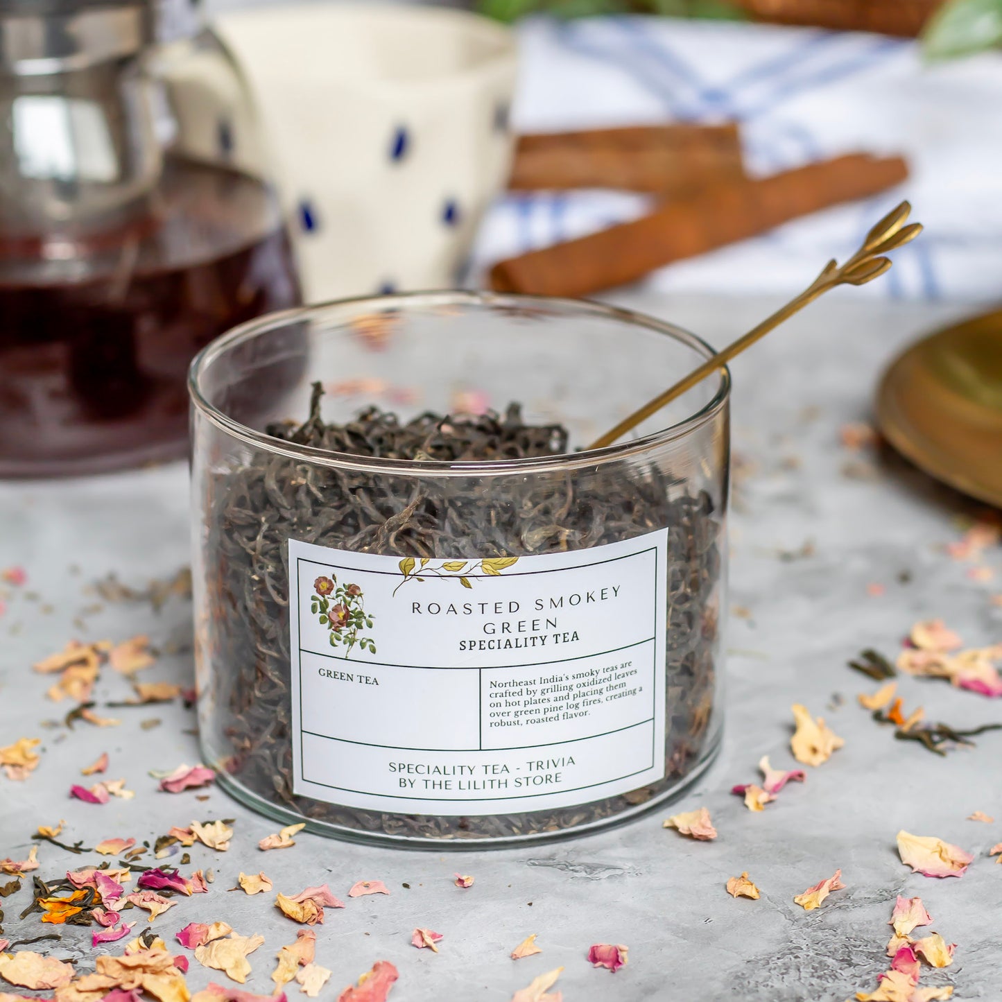 Roasted Smokey Green Speciality Tea - 100 Gm | Grounding