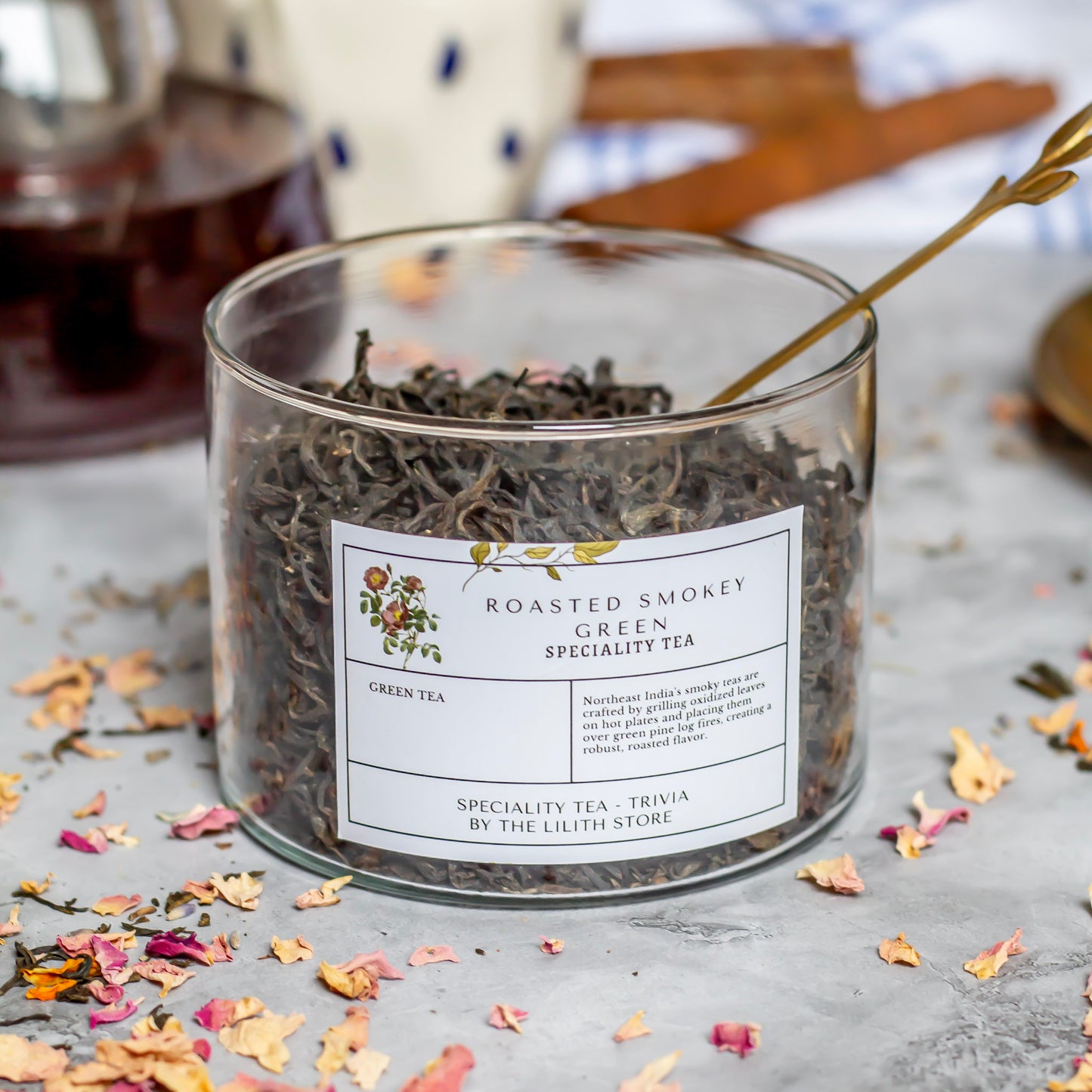 Roasted Smokey Green Speciality Tea - 100 Gm | Grounding