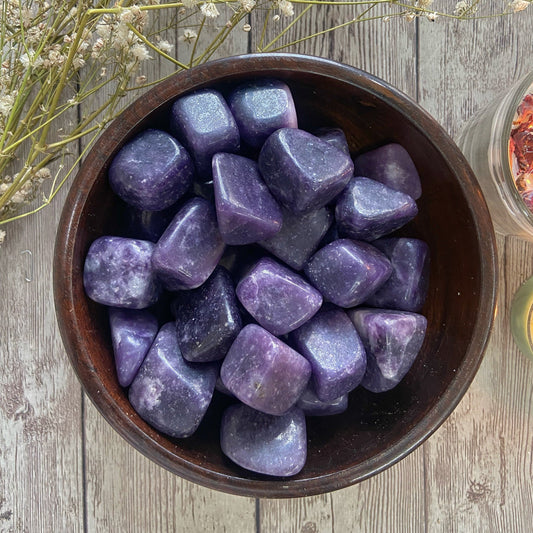 Lepidolite Tumble | Helps Discover Personal Purpose & Success Crystal Stones