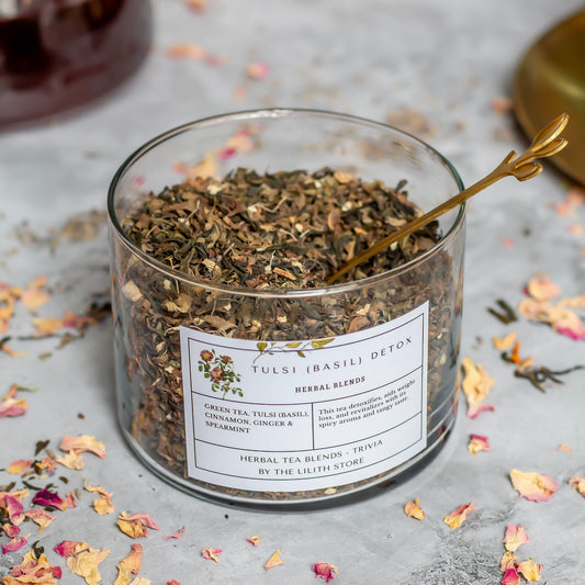 Tulsi (Basil) Detox Flavoured Tea Blend - 100 Gm | Love, Prosperity & Purification