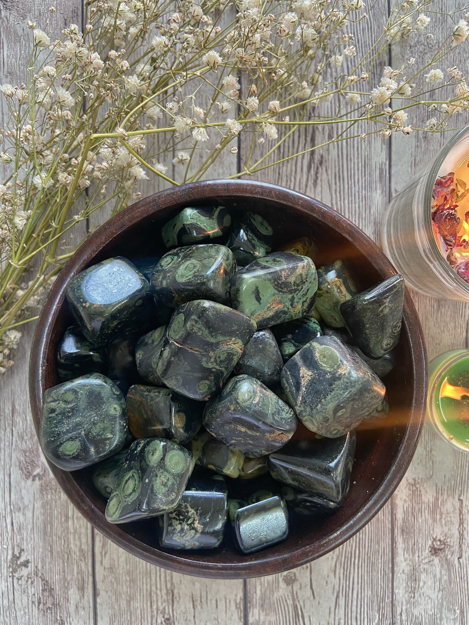 Kambaba Jasper Tumble | Increase Creativity & Protects Crystal Stones