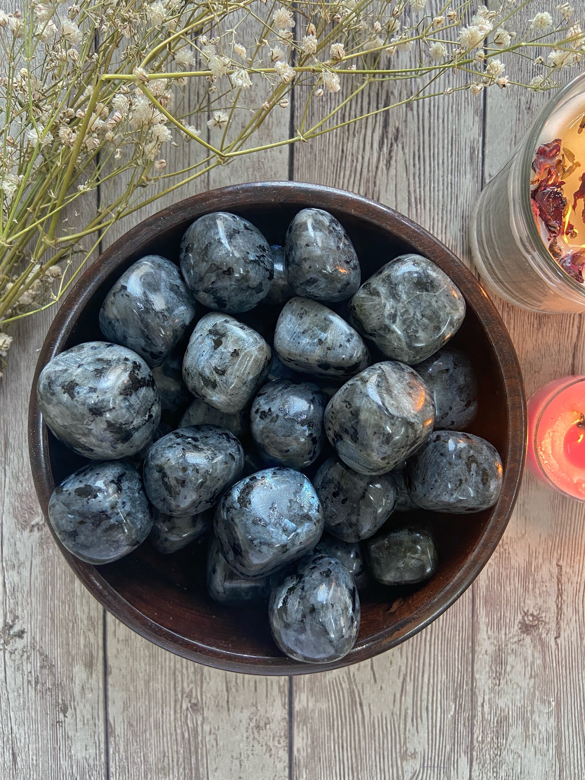 Larvikite Tumble | Cleanse Body & Spirit Of Negative Energy Crystals Stones