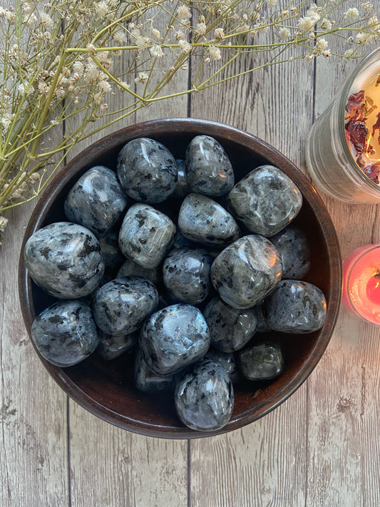 Larvikite Tumble | Cleanse Body & Spirit Of Negative Energy Crystals Stones