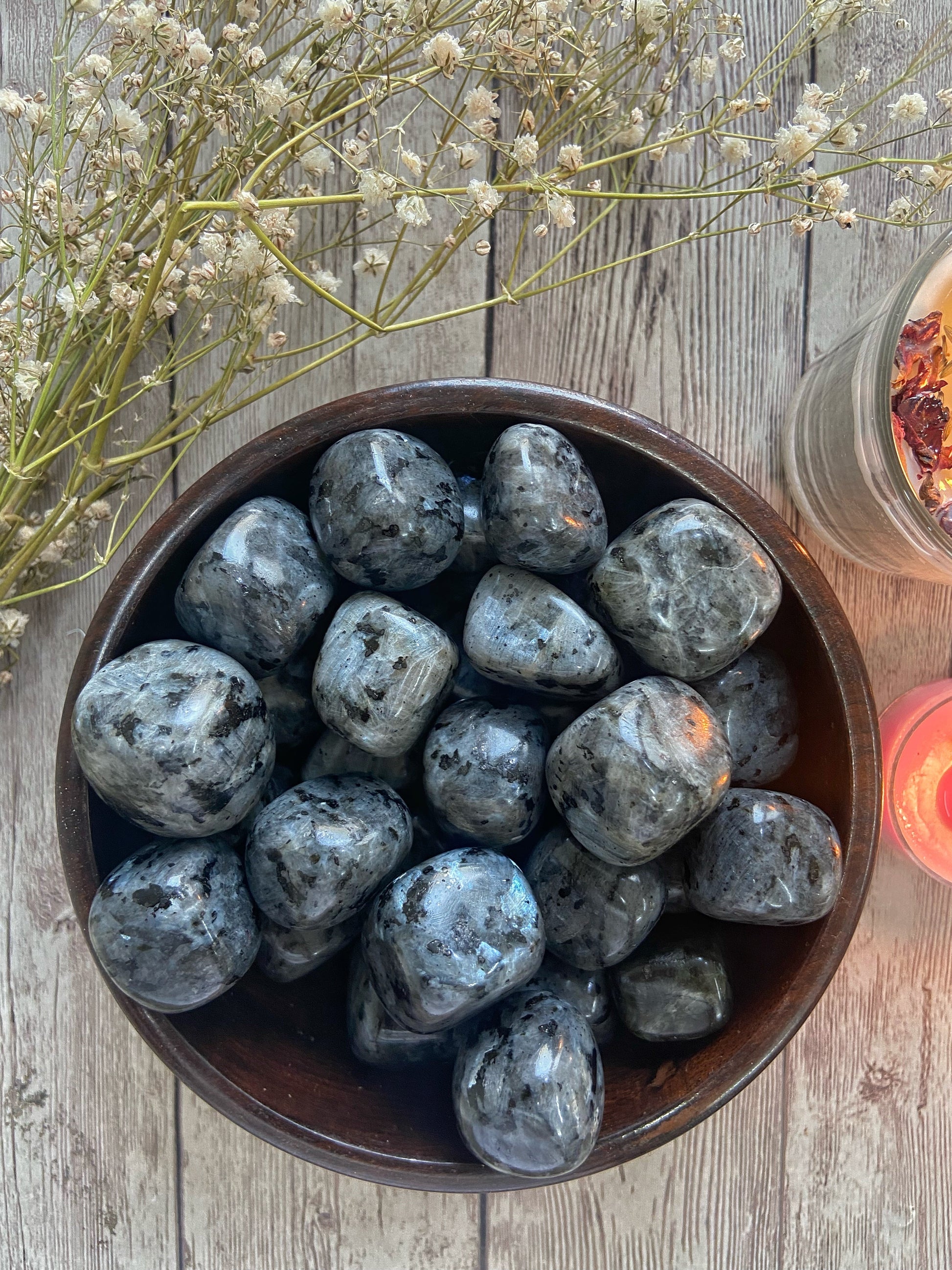 Larvikite Tumble | Cleanse Body & Spirit Of Negative Energy Crystals Stones