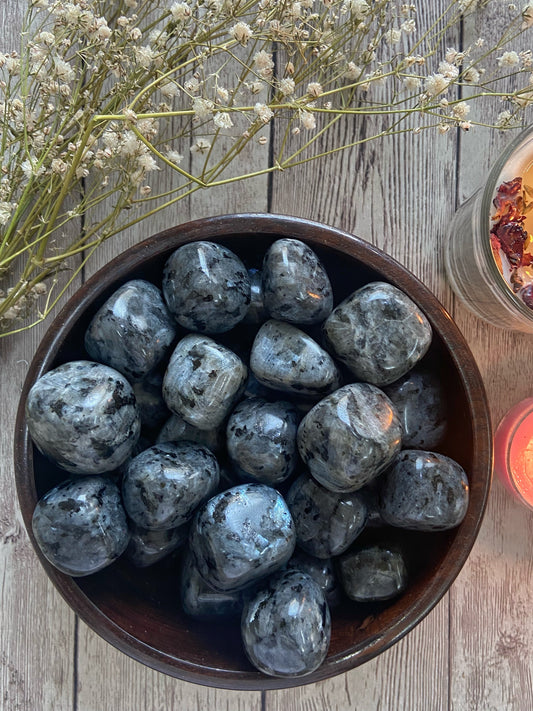Larvikite Tumble | Cleanse Body & Spirit Of Negative Energy Crystals Stones