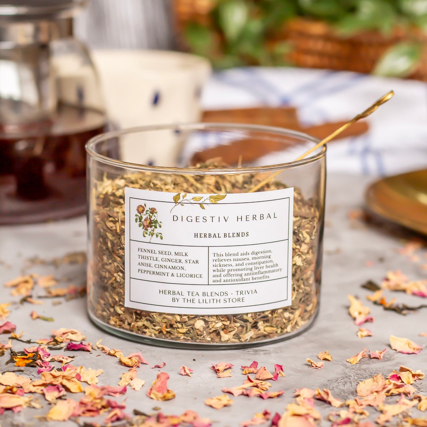 Digestive Herbal Wellness Tea Blend - 100 Gm | Balance & Clarity