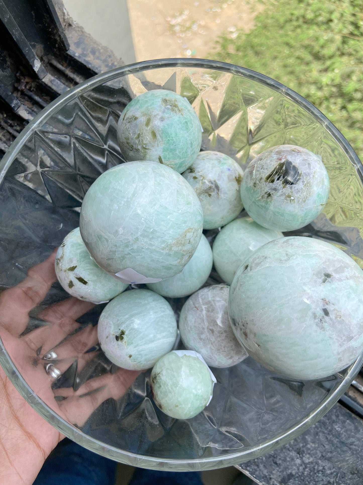 Medium Size Amazonite Sphere Crystal & Stones