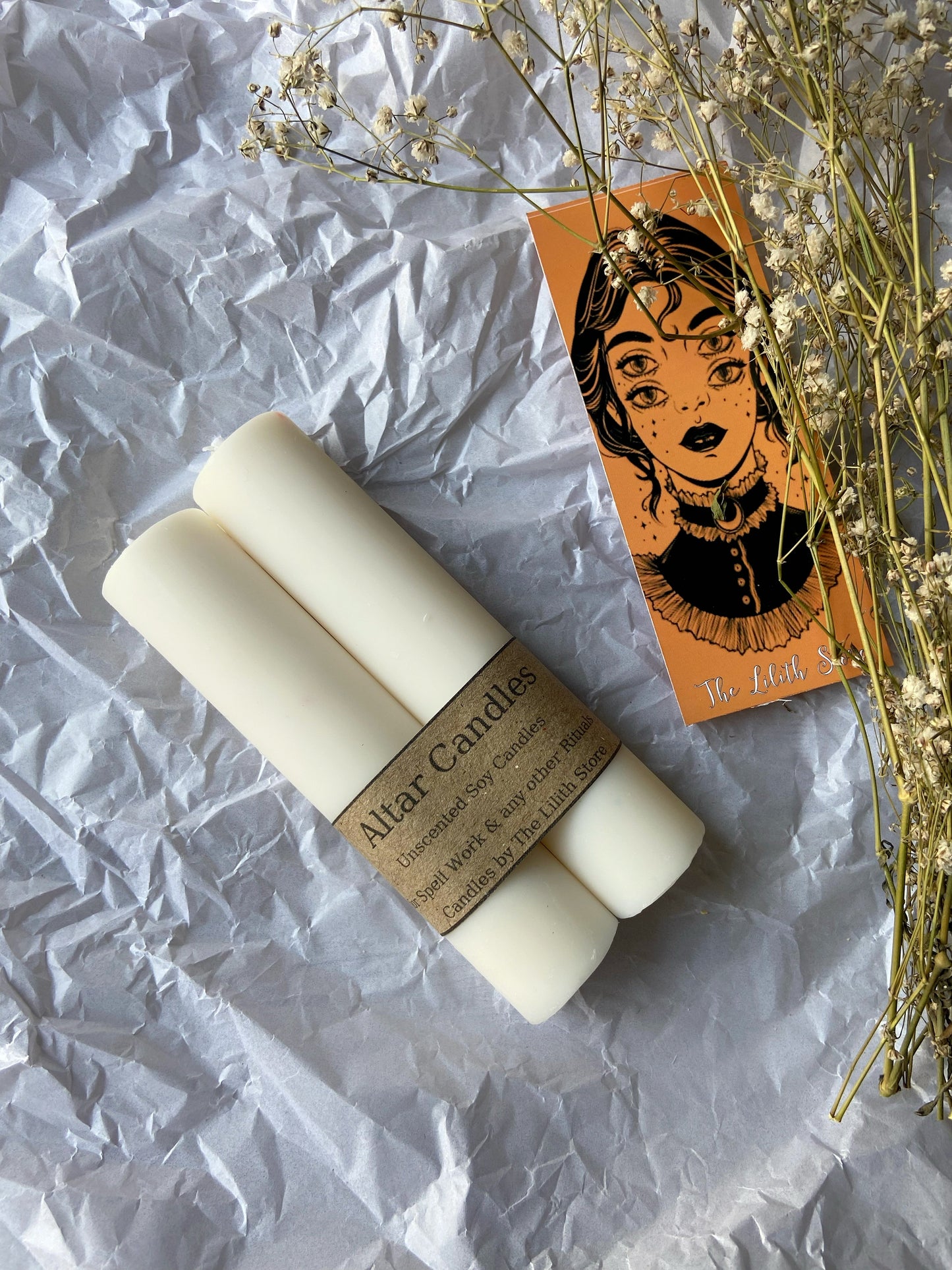 White Thick Soy Candle Candles