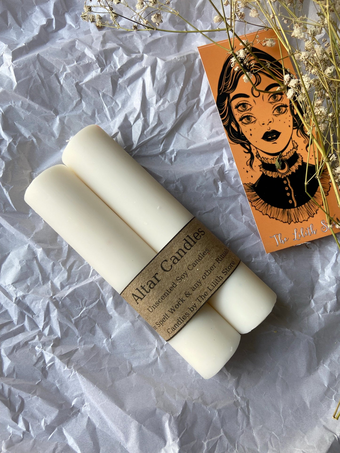 White Thick Soy Candle Candles