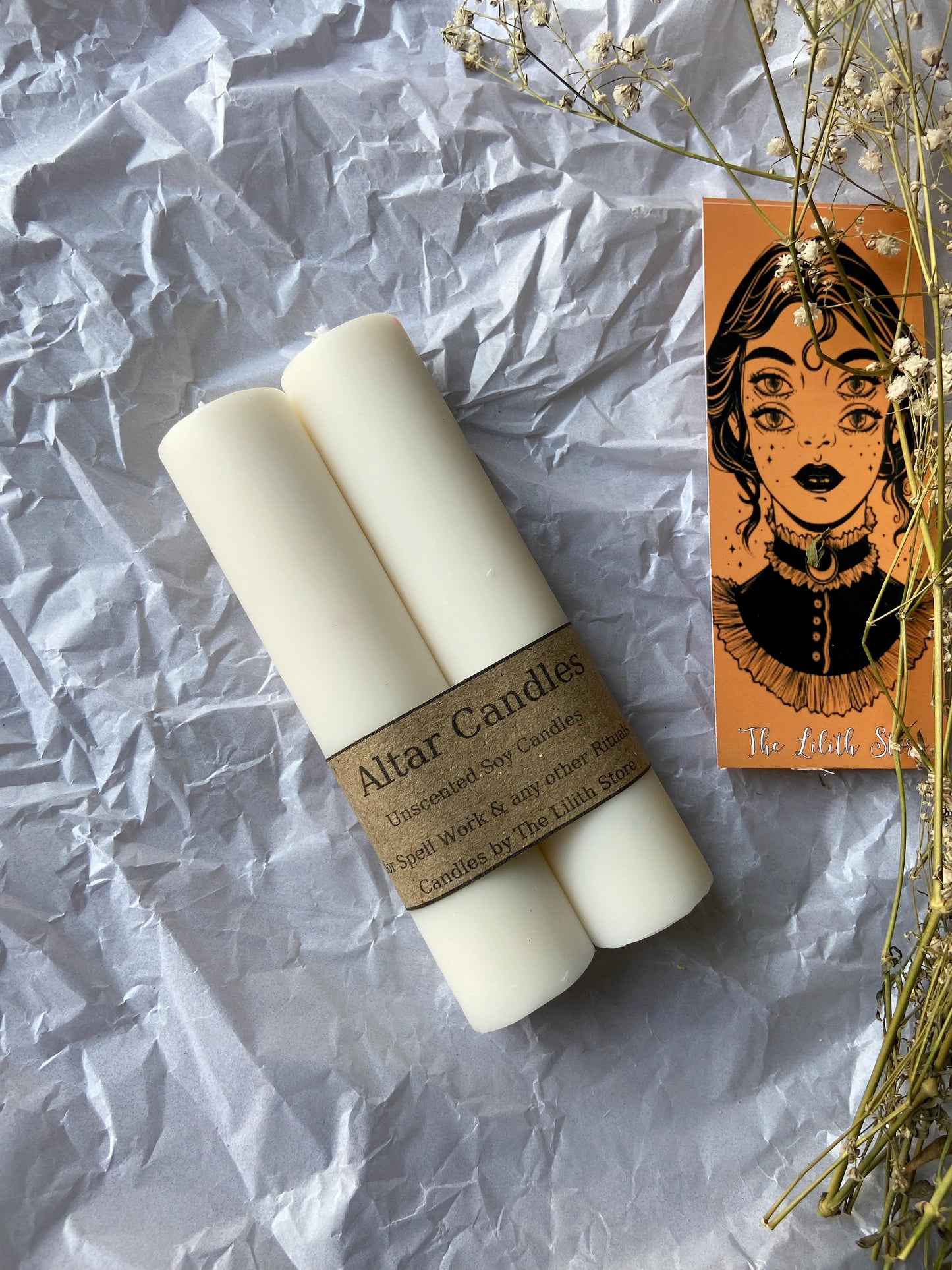 White Thick Soy Candle Candles