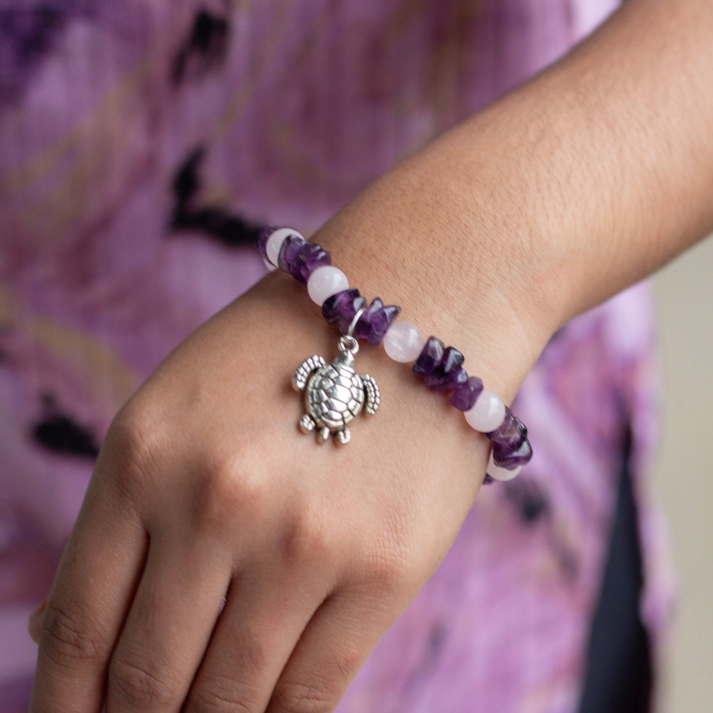 Bracelet associated with Fostering emotional balance and enhancing spiritual growth | Protection, Love & Enlightenment