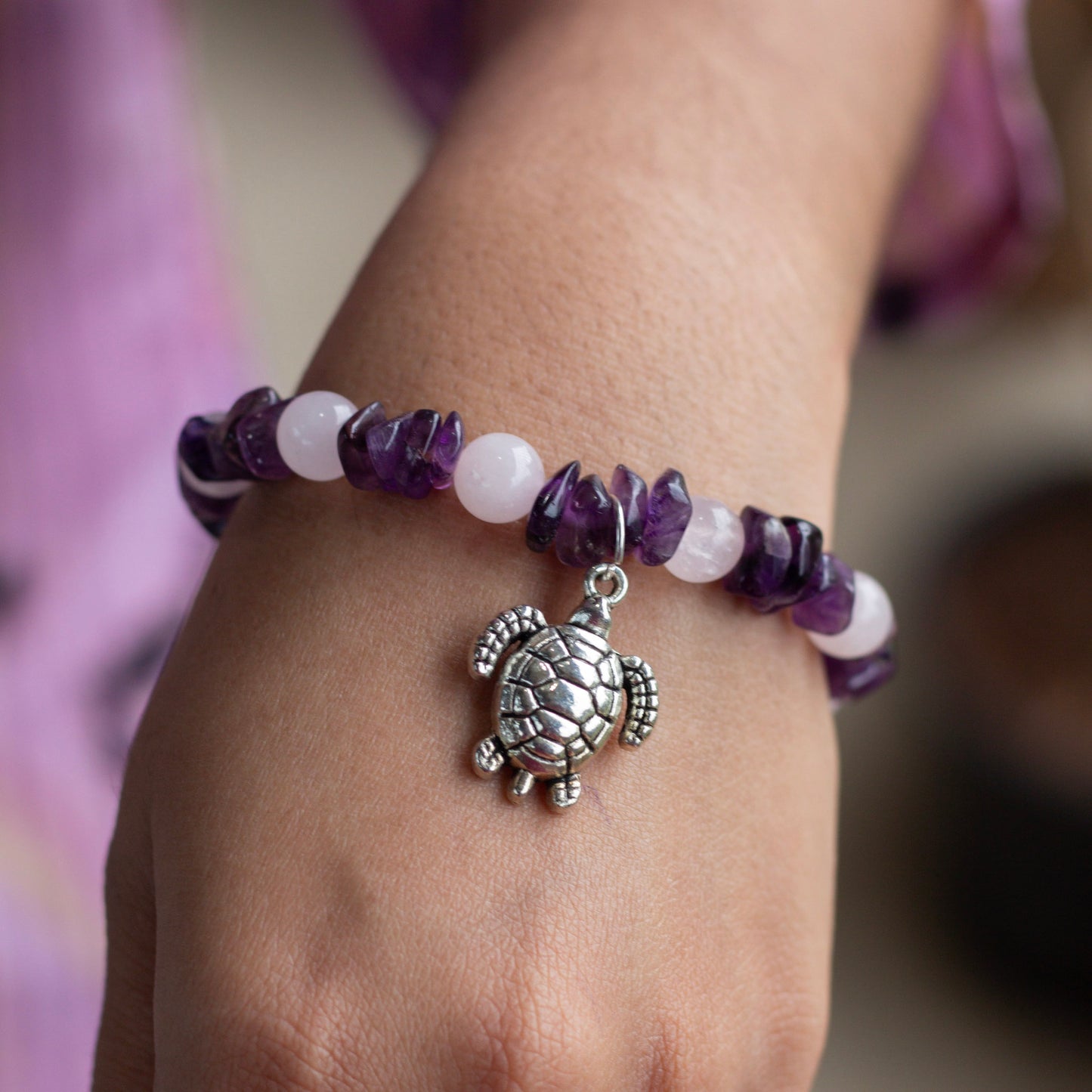 Bracelet associated with Fostering emotional balance and enhancing spiritual growth | Protection, Love & Enlightenment