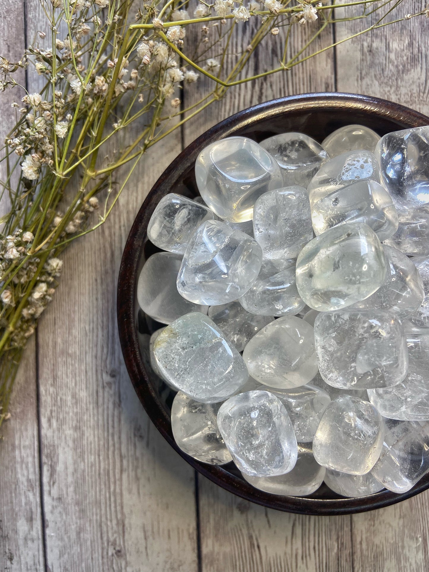 Clear Quartz Tumble Stone | Master Healer & Amplify The Energies Crystal Stones