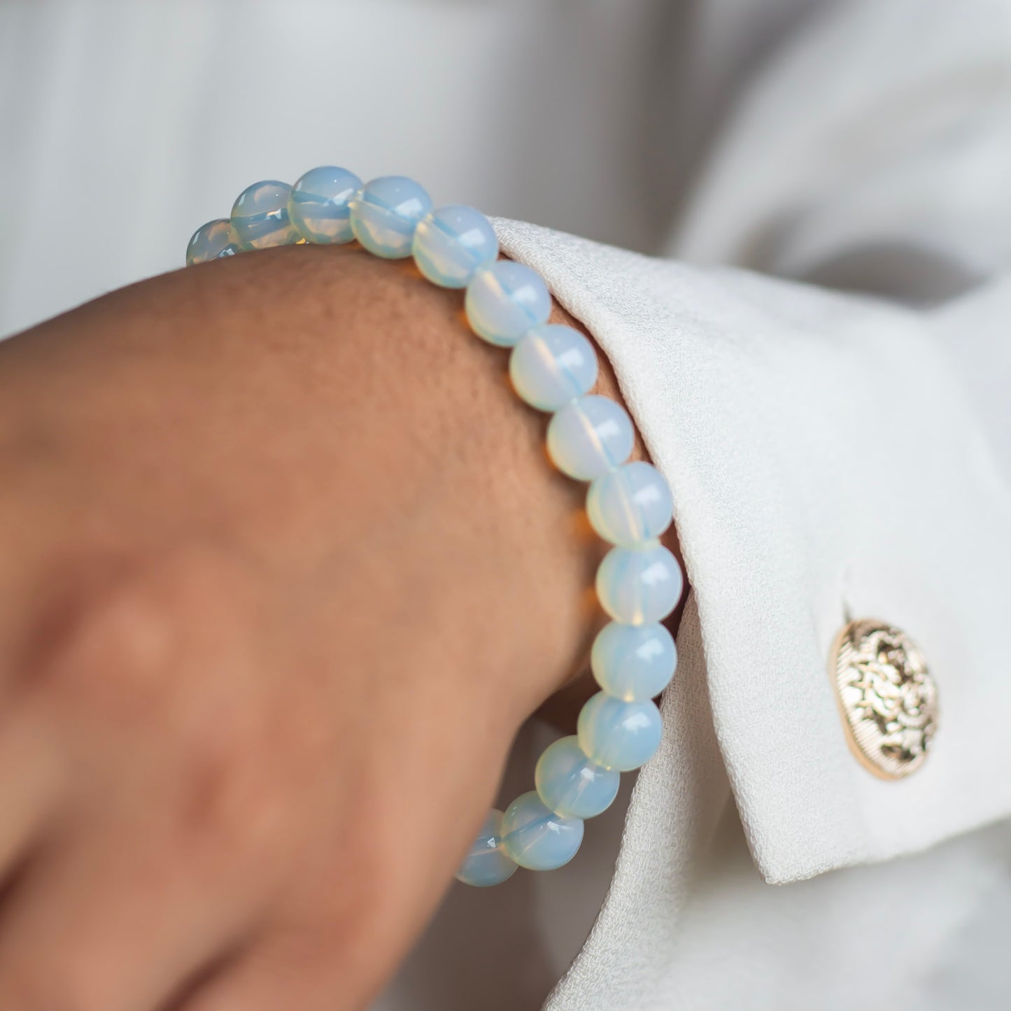 Opalite Bead Bracelet - 8mm | Strengthen Relationship