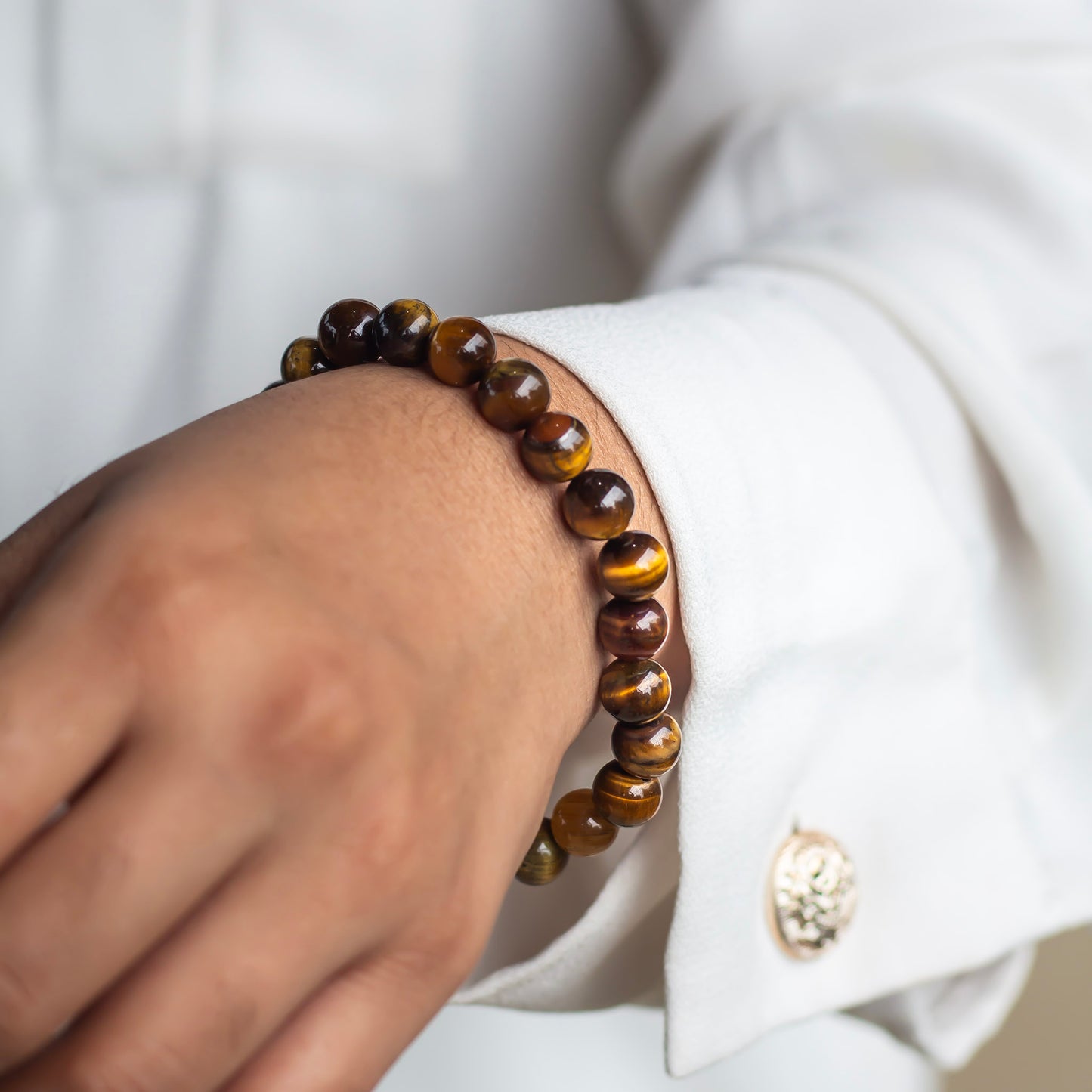 Tiger's eye Bead Bracelet - 8mm | Wealth & Fortune