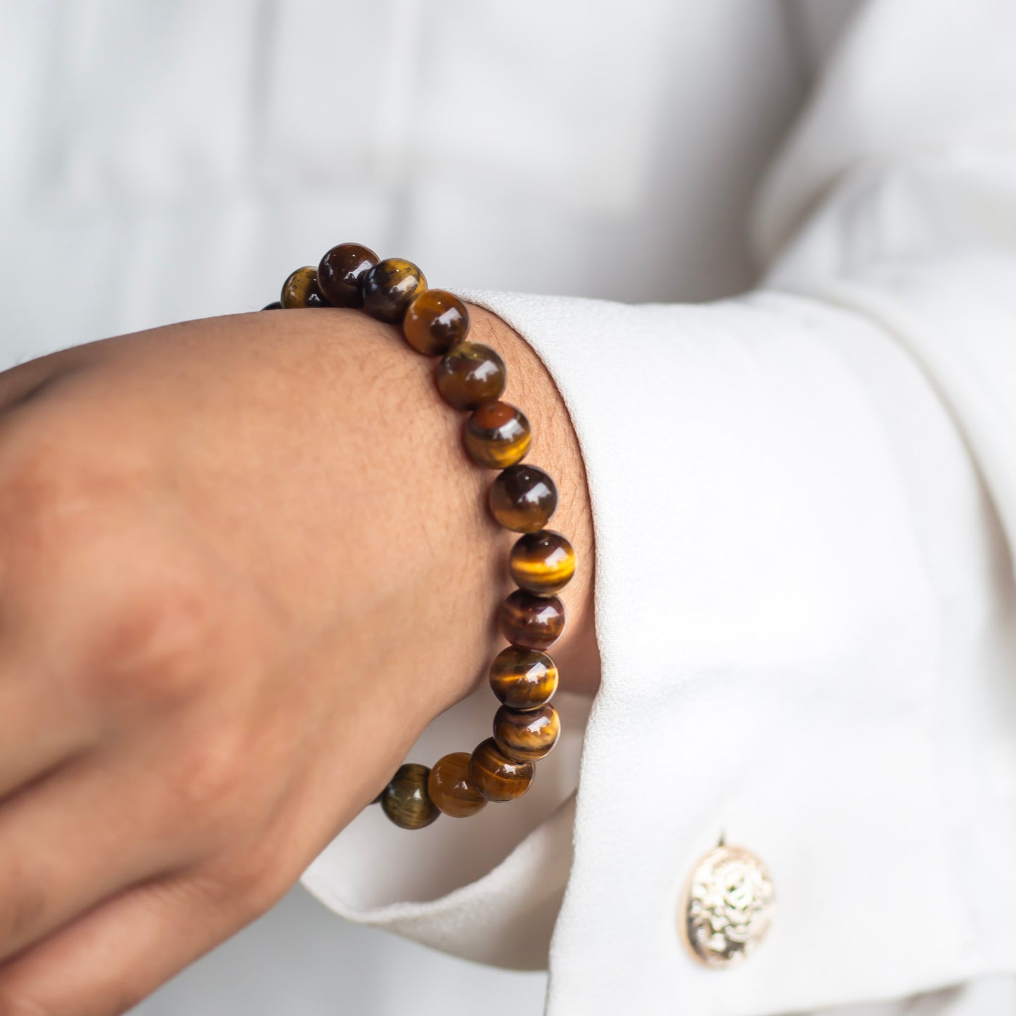 Tiger's eye Bead Bracelet - 8mm | Wealth & Fortune