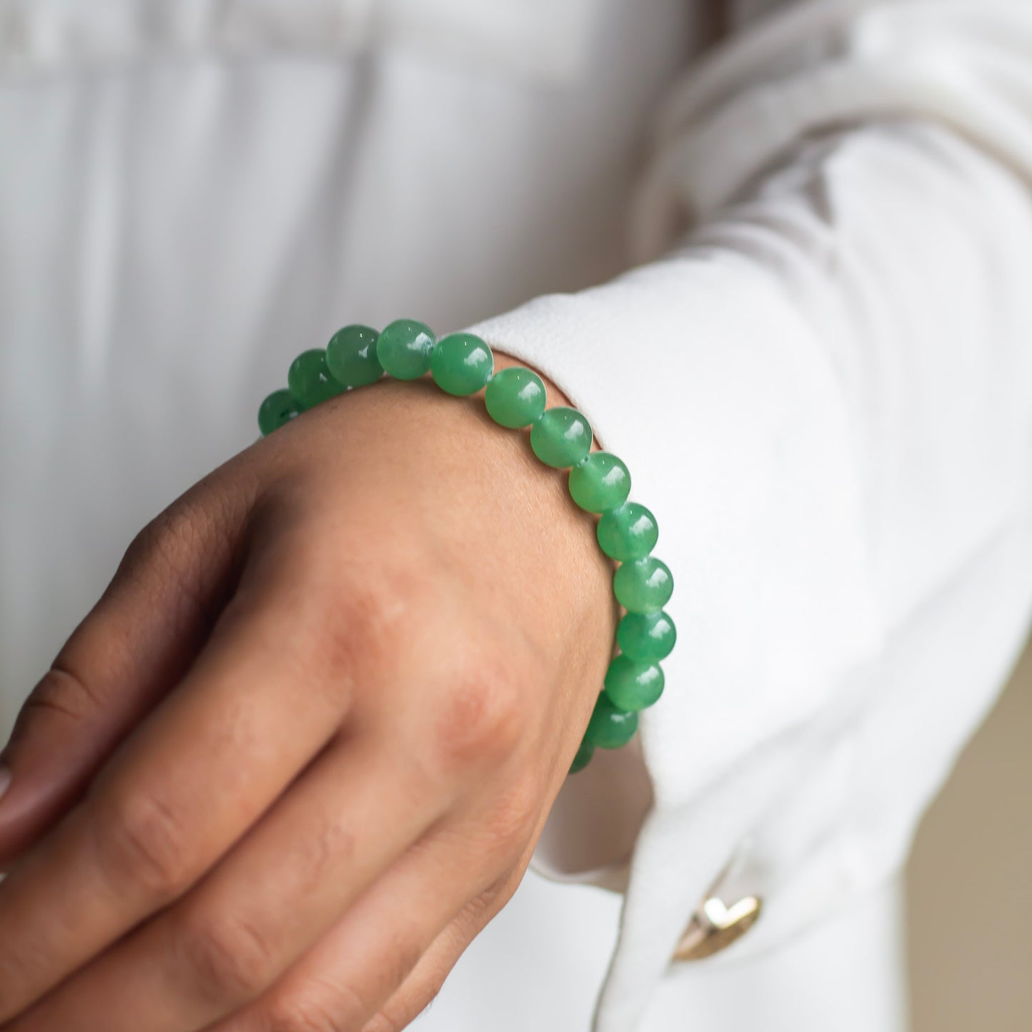 Green Aventurine Bracelet - 8mm | Stone of Abundance & Prosperity