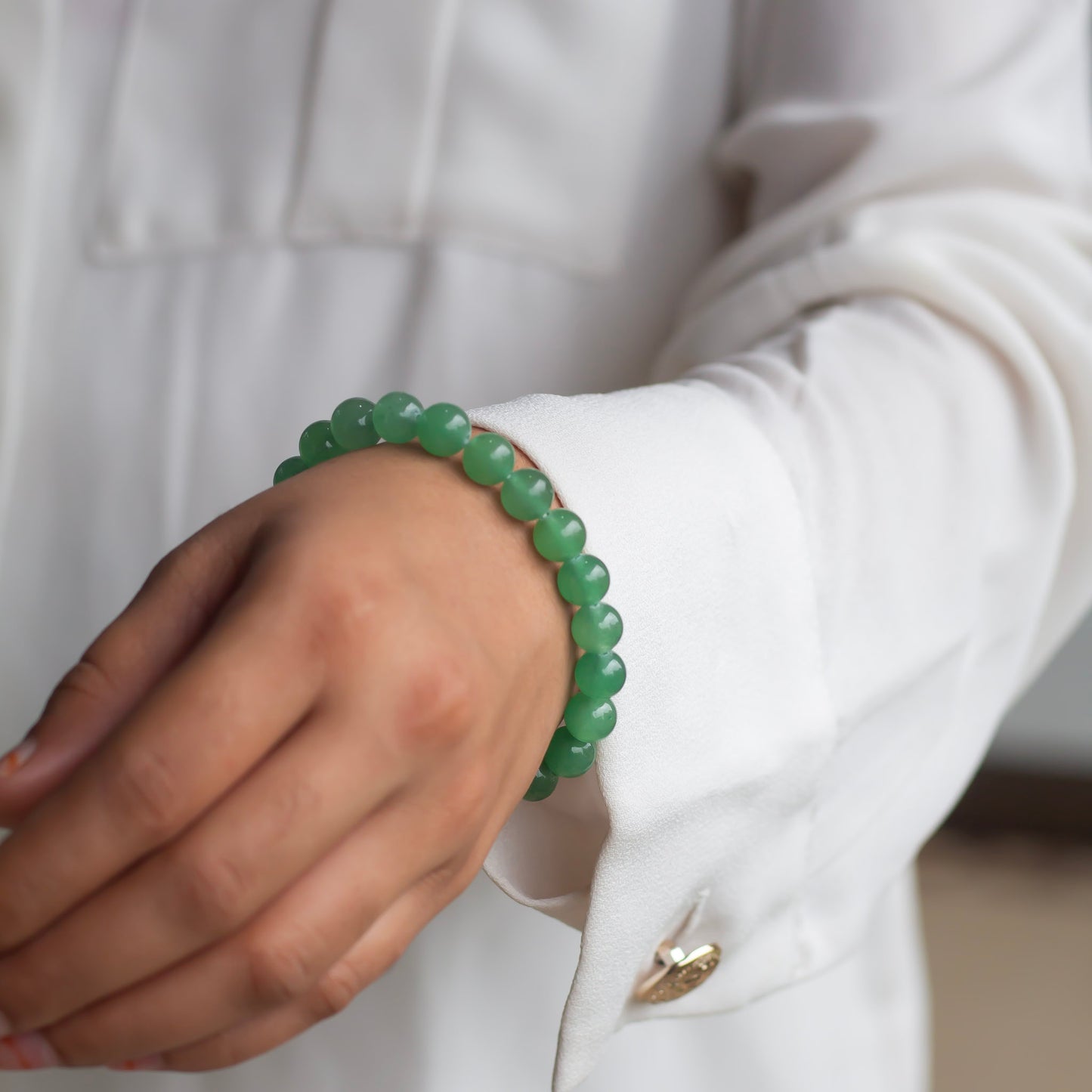 Green Aventurine Bracelet - 8mm | Stone of Abundance & Prosperity