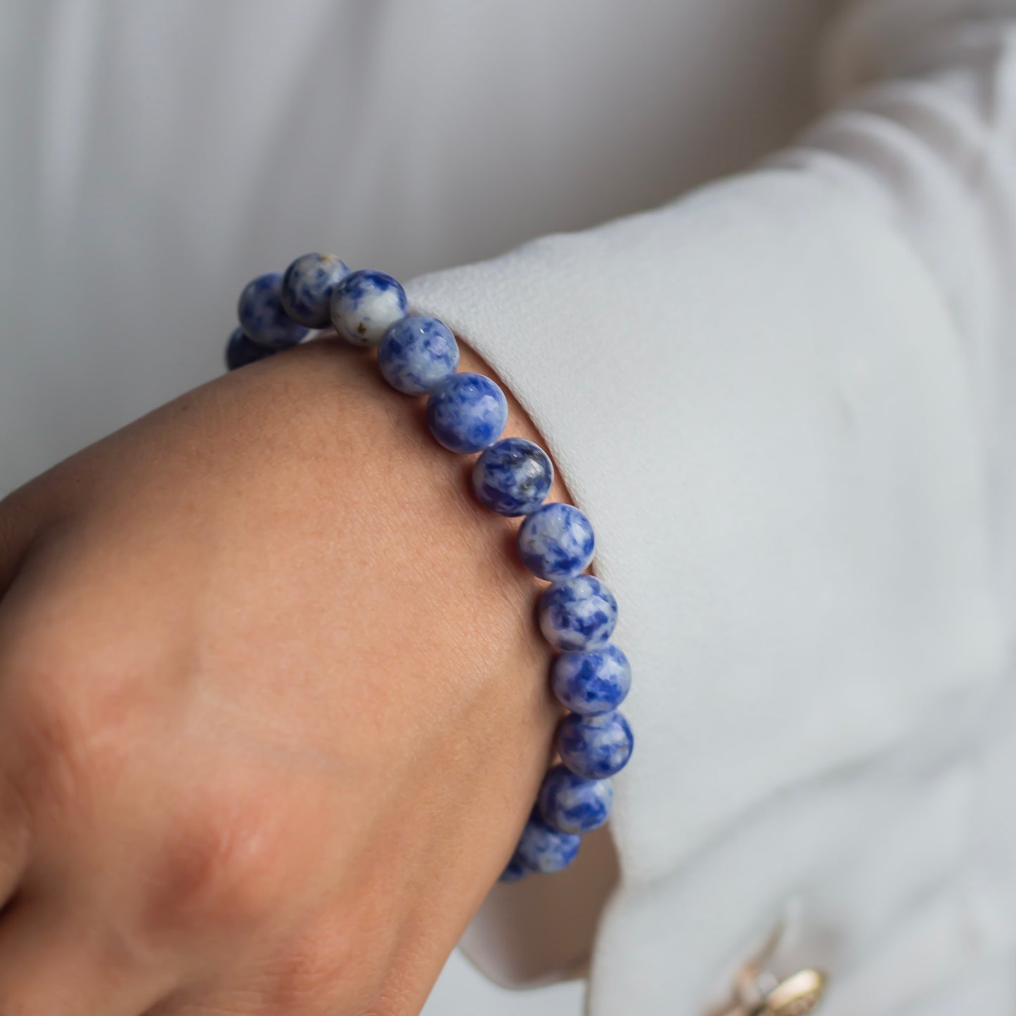 Sodalite Bead Bracelet - 8mm | Stone for Emotional Balance