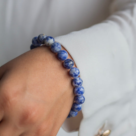 Sodalite Bead Bracelet - 8mm | Stone for Emotional Balance