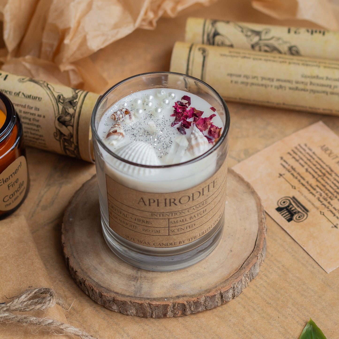 Goddess Aphrodite Offering Candle | Intention candle