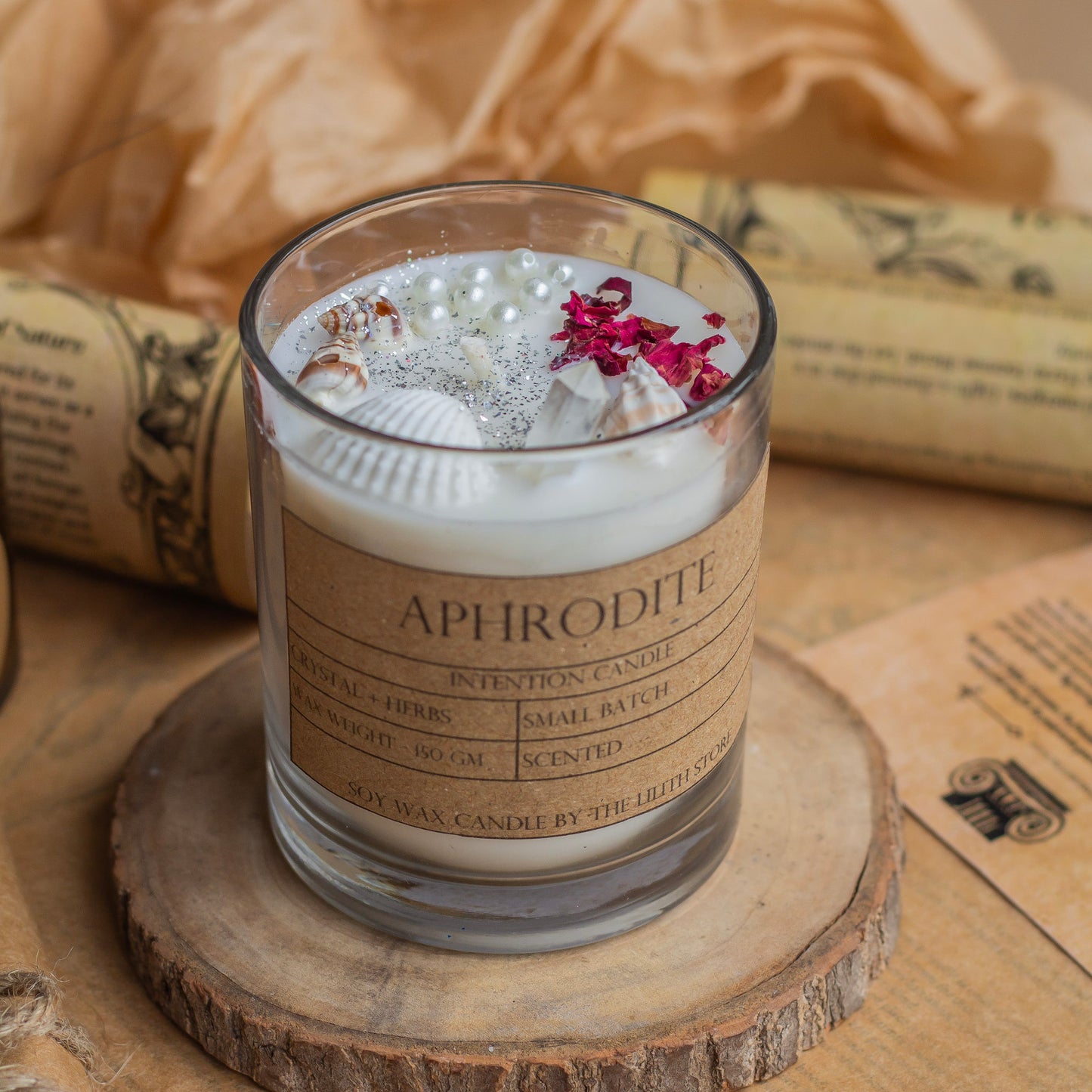 Goddess Aphrodite Offering Candle | Intention candle