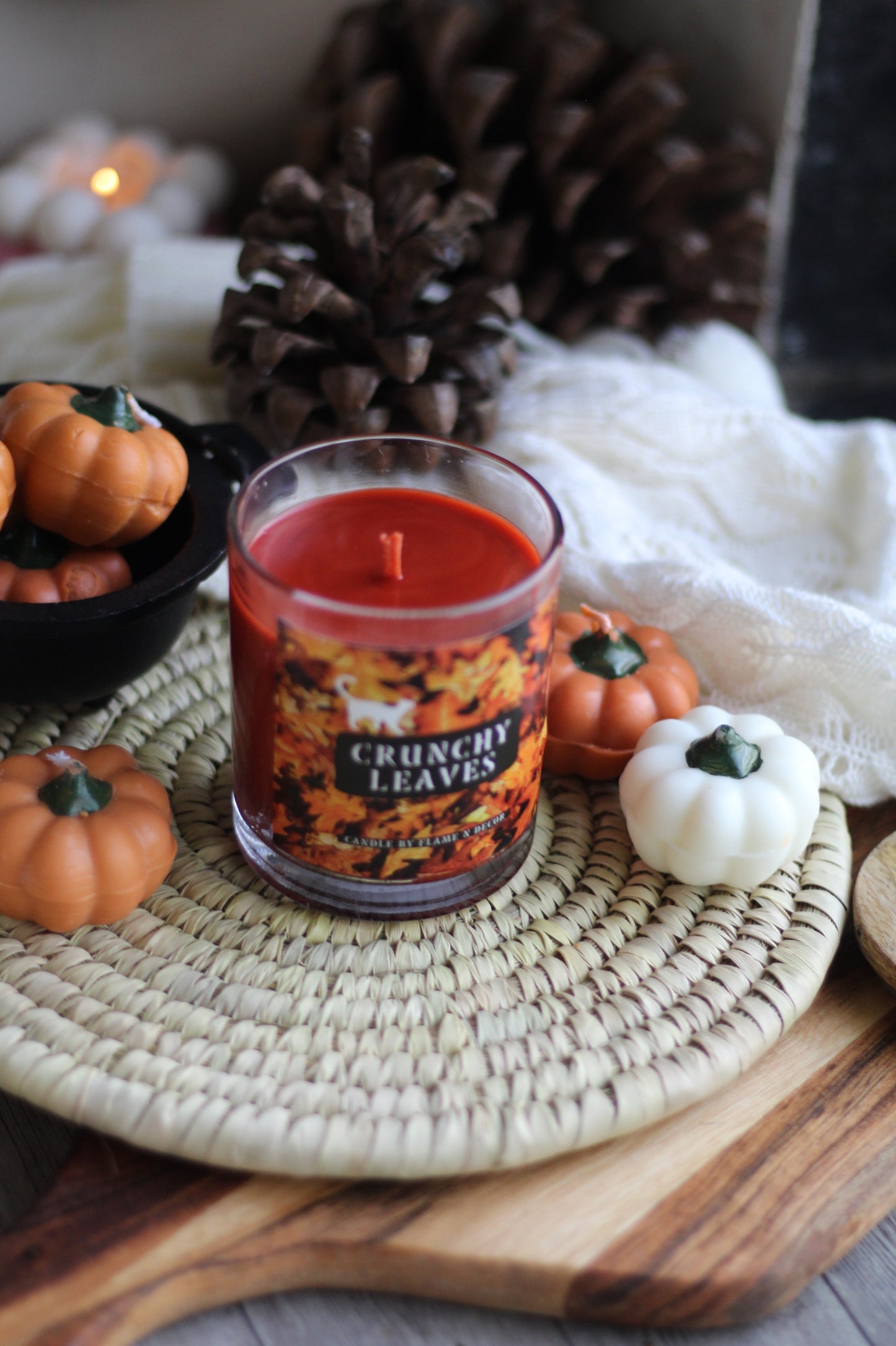 Crunchy Leaves Essential Oil Soy Candle