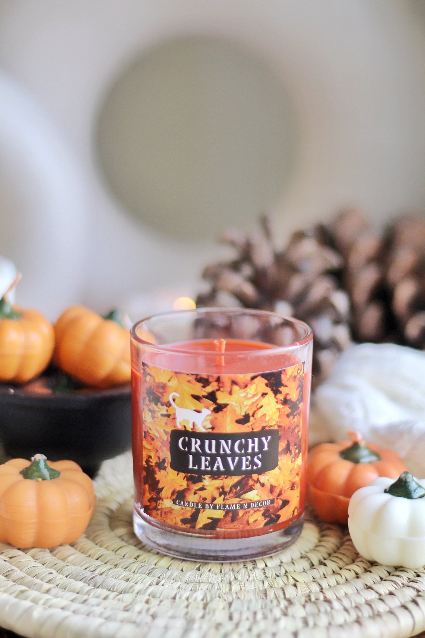 Crunchy Leaves Essential Oil Soy Candle