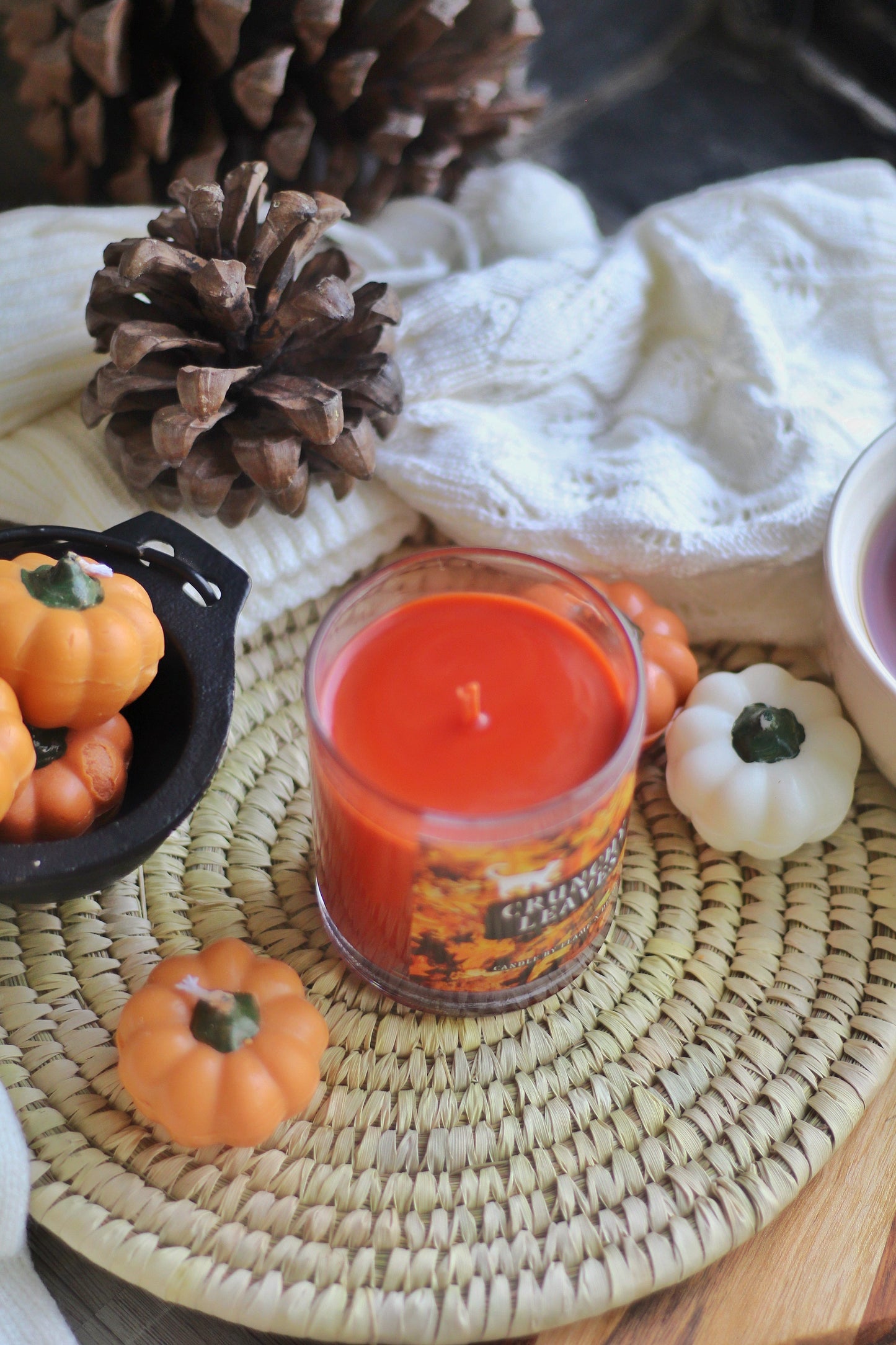 Crunchy Leaves Essential Oil Soy Candle
