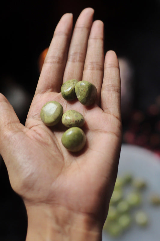 Unakite Mini Tumble | Stone For Activating Third Eye Chakra Crystal