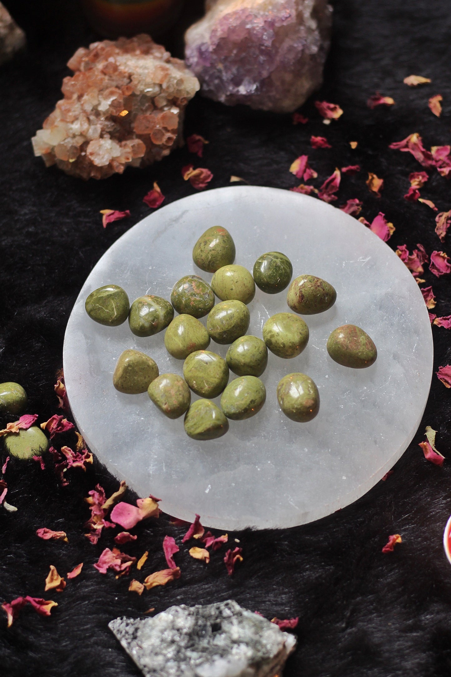 Unakite Mini Tumble | Stone For Activating Third Eye Chakra Crystal