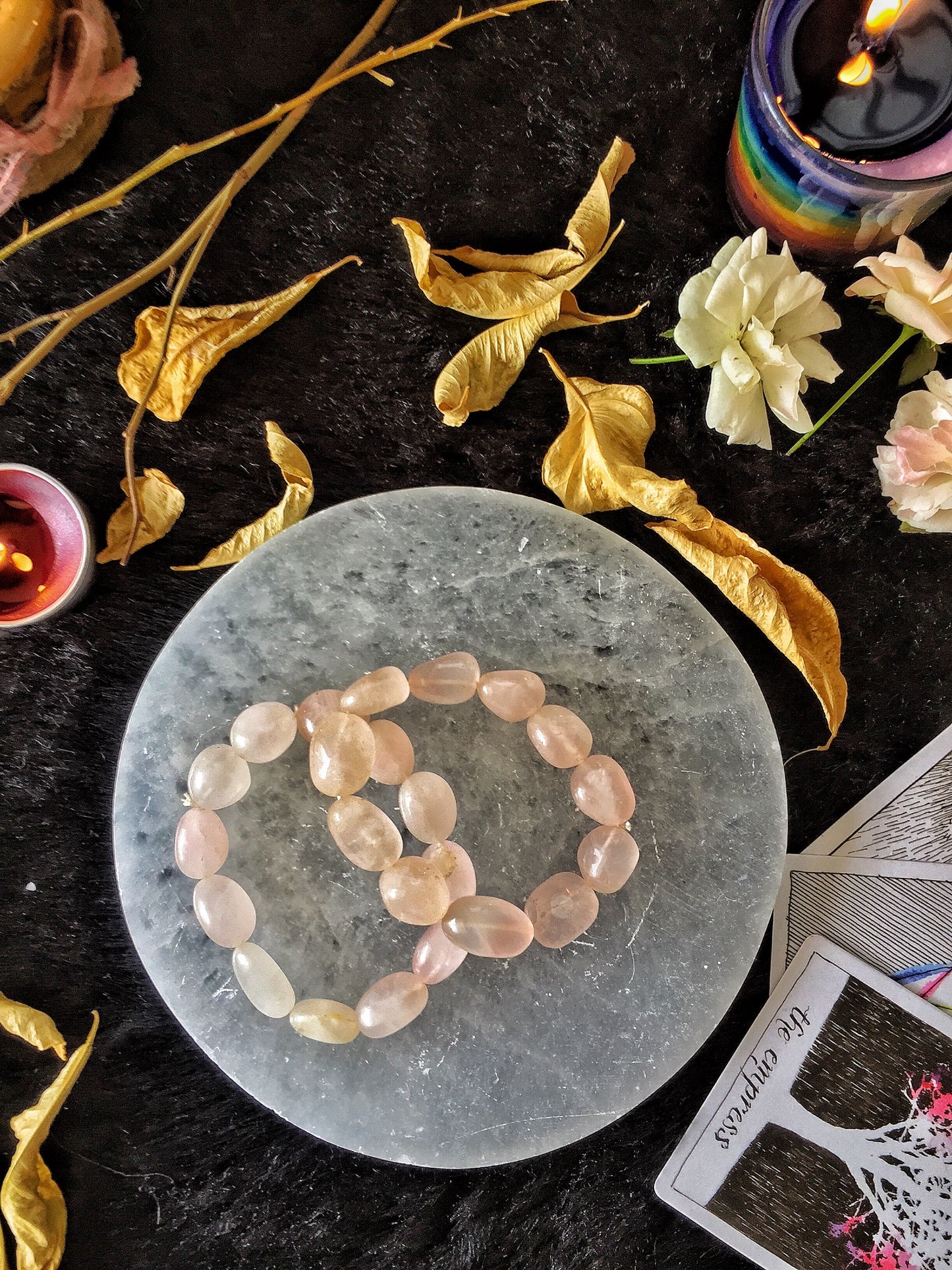 Super Quality Rose Quartz Tumble Bracelet - Stone Of Love & Selflove Crystal Jewellery